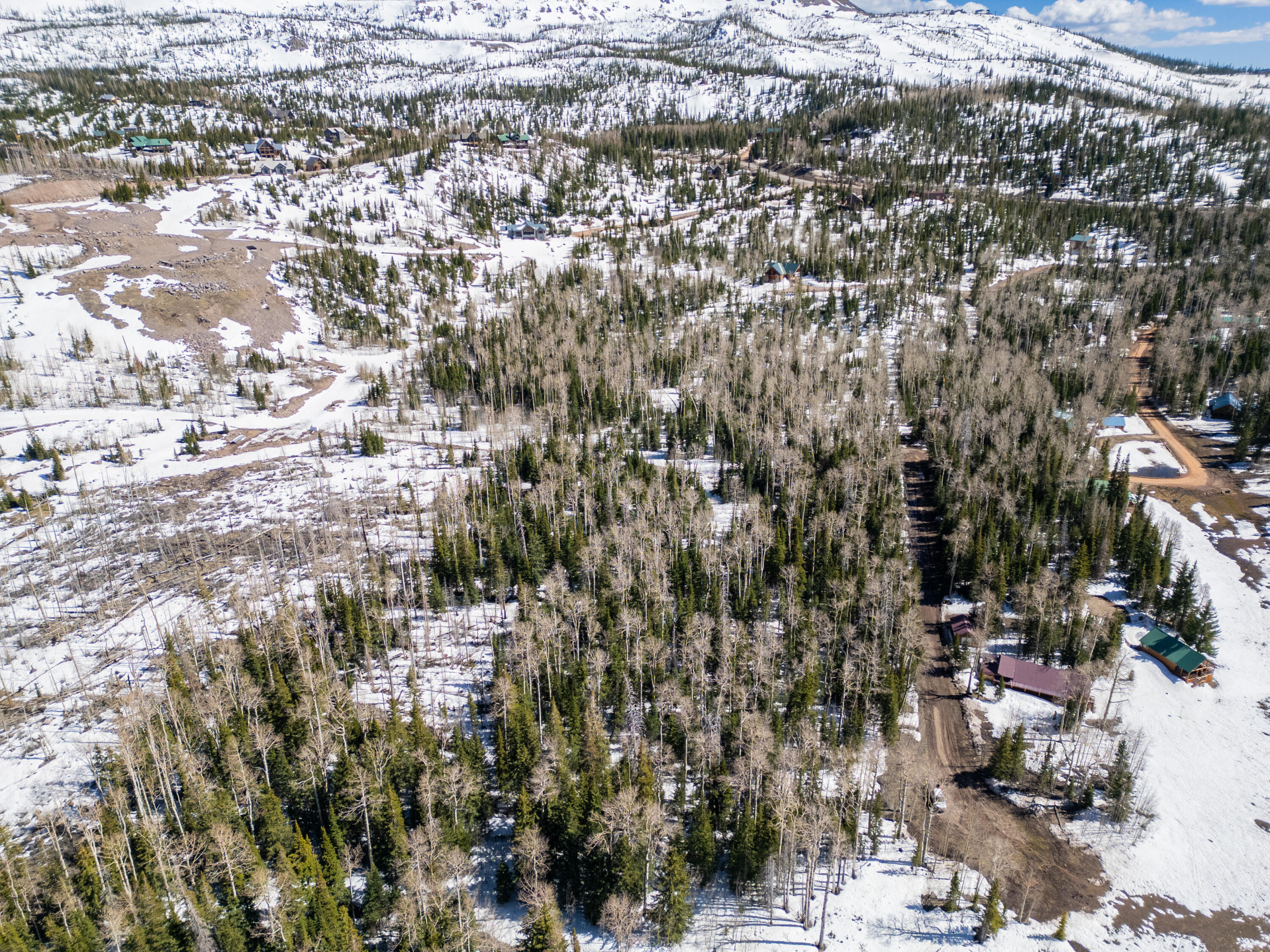 Hwy 143 to Brian Head. Turn onto Steam Engine Drive. Follow road to Hidden Lake. Turn right on Mountain View. Follow Mountain View to the end of the road.