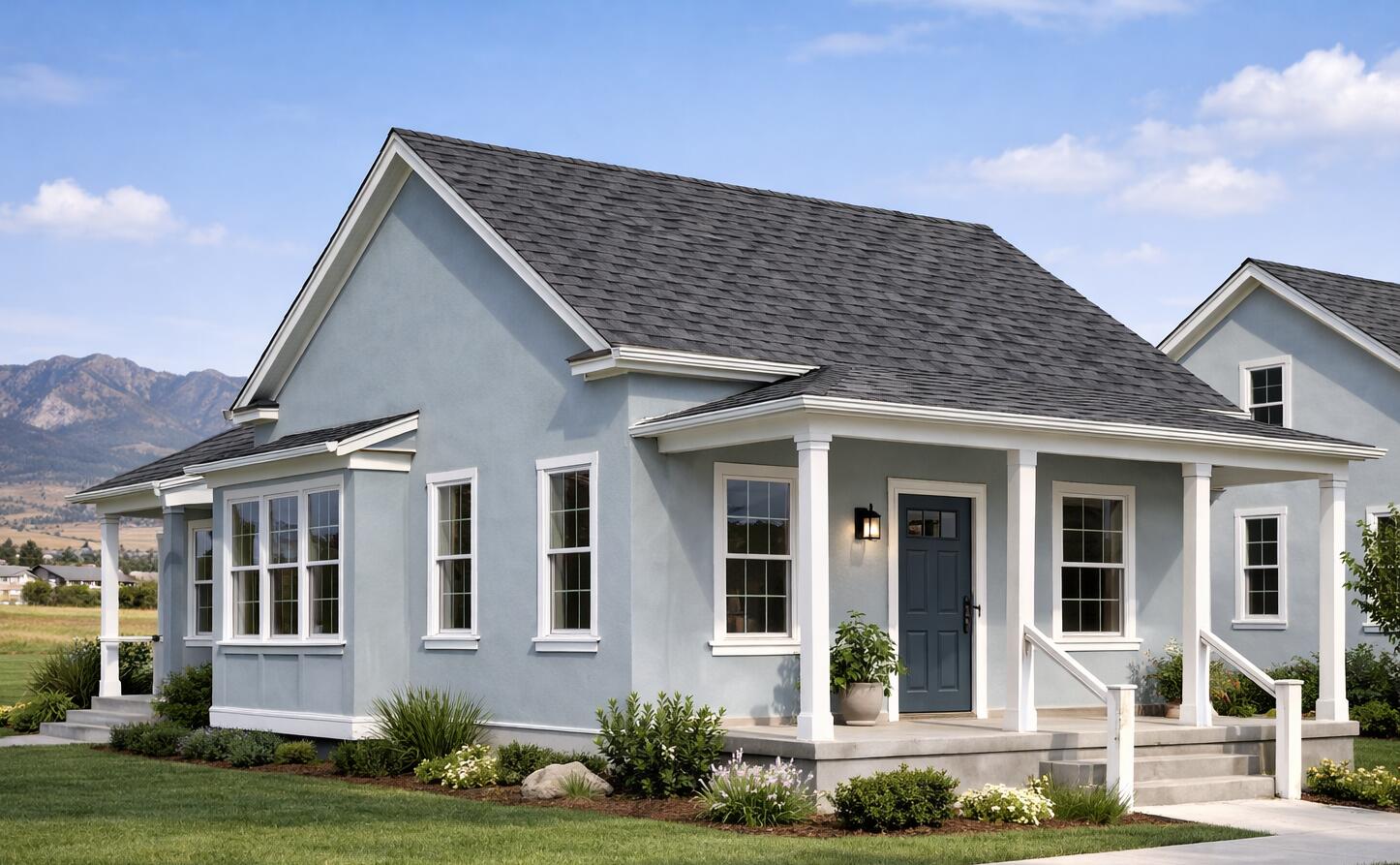 This cozy 2 bed, 1 bath home is located in the area's first master planned community; featuring parks, tree-lined streets and alley loaded garages. You'll enjoy relaxing on the covered front porch overlooking the finished front yard. The home also includes attic storage a carport and an unfinished basement. Finished basement options include additional family space or an ADU (additional dwelling unit) for rental income & mortgage qualification support. Garage and carport upgrades also available. With an entry level price point Penny Farm Cottages are crafted to be attainable starter homes built with heart, purpose and a vision for genuine community. Virtual tour is of similar home.