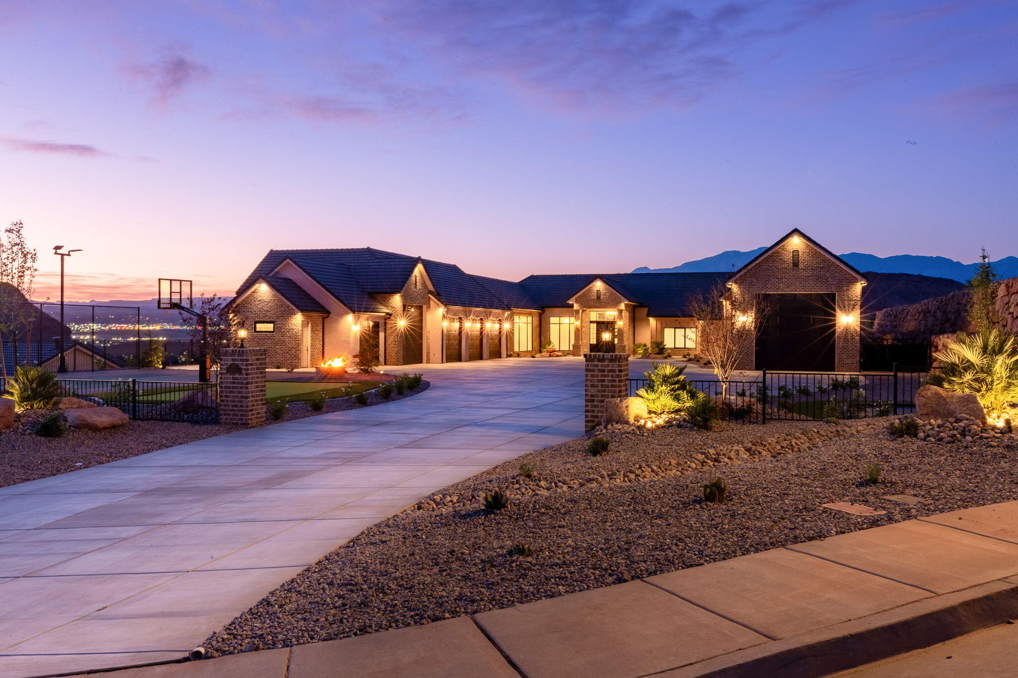 Exquisite new single-level residence on a a private 1.7-acre parcel--offering an elevated, elegant lifestyle for discerning buyers. Situated on a quiet cul-de-sac with sweeping views of Pine Mountain and city lights, this beautifully detailed home features expansive, warm-toned interiors, grand-scale rooms, and thoughtful entertaining spaces throughout.  Listing agent is related to seller.

Automotive and recreational amenities are unmatched: a 20' x 55' RV garage with a 14' x 14' door, dedicated boat garage, and nine-car garage capacity with oversized doors and Faraday-shielded workspace; two 240V EV plug-ins. Resort-style grounds include a 25' x 45' heated pool with hot tub and fountains, outdoor kitchen, pickleball court, two fire pits, and an inground trampoline. Interior highlights showcase a chef's dream kitchen, large pantry with adjoining butler's kitchen, home gym, luxurious theater with extensive DVD storage, bunk room, and thoughtfully designed comforts. Every bedroom is a private suite, including a luxurious primary suite which delivers his-and-hers spacious closets, a fireplace and serene sightlines to the views--perfect for buyers seeking elevated, refined living in an unmatched, showpiece property.  This truly is a lovely, one of a kind estate.

ANY PHOTO SHOWING FURNISHINGS HAS BEEN DIGITALLY STAGED. 

Please be sure to enjoy the Matterport Tour located in the 'Photos' icon.