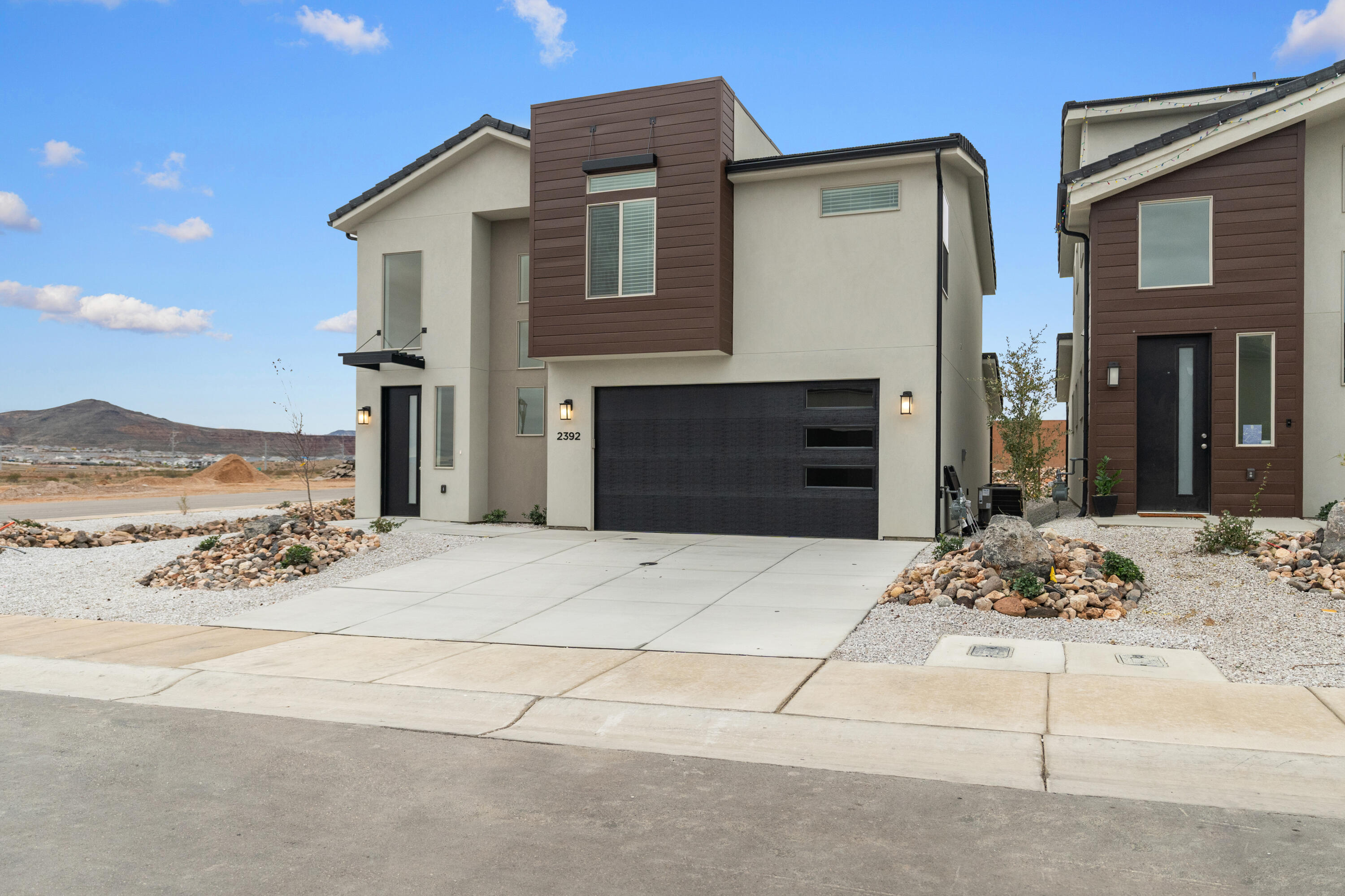 Modern 4-bedroom, 2.5-bath home with a 2-car garage in the brand-new Southern View community! Features include EVP flooring in the kitchen, dining, entry, gathering room, and bathrooms, upgraded carpet in bedrooms, quartz countertops throughout, stainless steel gas appliances, a stylish kitchen backsplash, and painted cabinets. Enjoy a large concrete patio and nearby community amenities. Ask about available lender incentives! Buyer and agent to verify all information. NOTE: Interior and exterior finishes are predetermined and may change. Photos are examples of the finishes are also subject to change.
