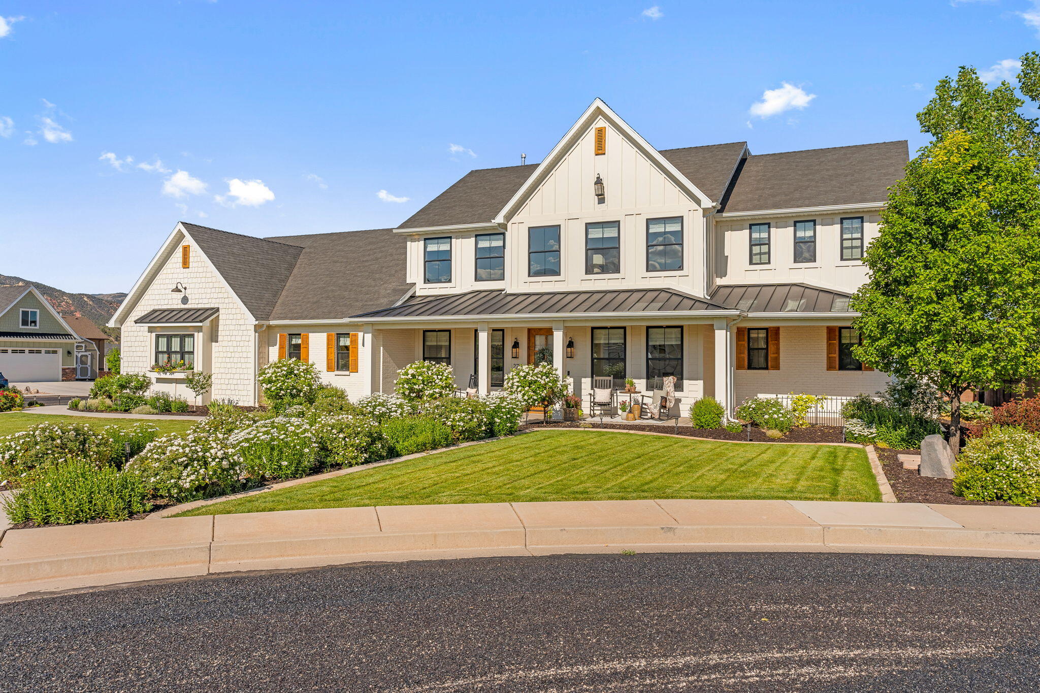 Experience elevated living in beautiful Parowan, the Mother Town of Southern Utah! This exceptional custom 5-bedroom, 4-bath home offers an open floor plan designed for comfortable living and entertaining. The chef's kitchen features custom cabinetry and an impressive 16-foot walk-in pantry. Enjoy engineered hardwood floors, extensive custom millwork, a spacious family room with a wood-burning fireplace, a dedicated office, and a luxurious main-level primary suite. Built with upgraded windows and durable Hardie siding, this home is made to last. Outside, relax on expansive covered porches overlooking a beautifully landscaped, mature yard. An oversized garage and private sports court complete this one-of-a-kind property. Owner/Agent.