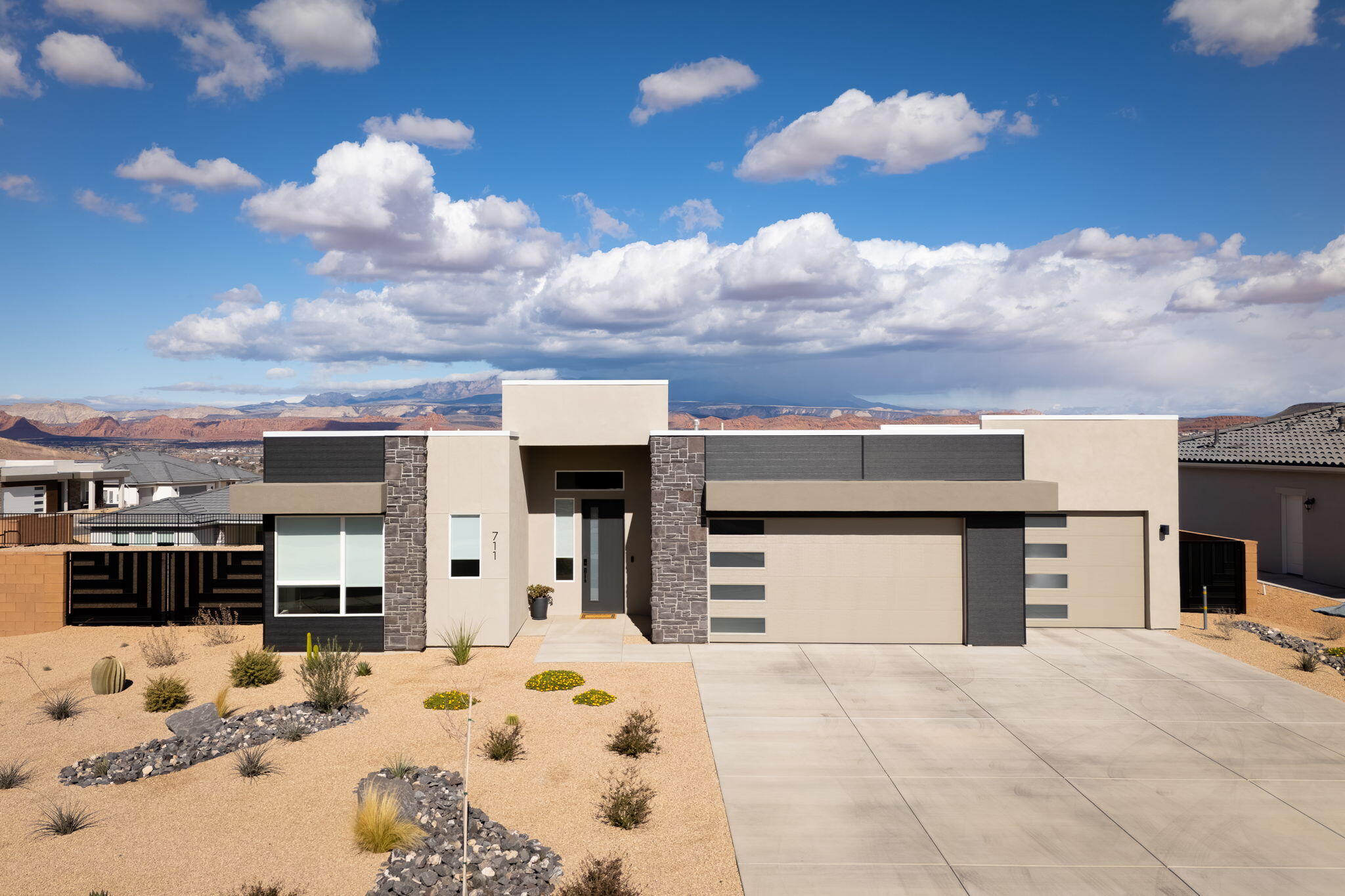 This Beautifully Built Modern Custom home is loaded with high-end upgrades throughout. Features include a Designer Range Hood, Floating Shelves, upgraded Countertops and Cabinetry, Electric Blinds, Ambient Backlighting, and a Stylish Firepit, perfect for indoor-outdoor living.

Situated on a Huge Private Lot with endless possibilities: there is ample room to add a pool, RV parking, or an ADU or Casita. Enjoy unobstructed, forever views from this quiet, dead-end cul-de-sac location. With hiking trails right across the street and breathtaking scenery all around, this home truly has it all.