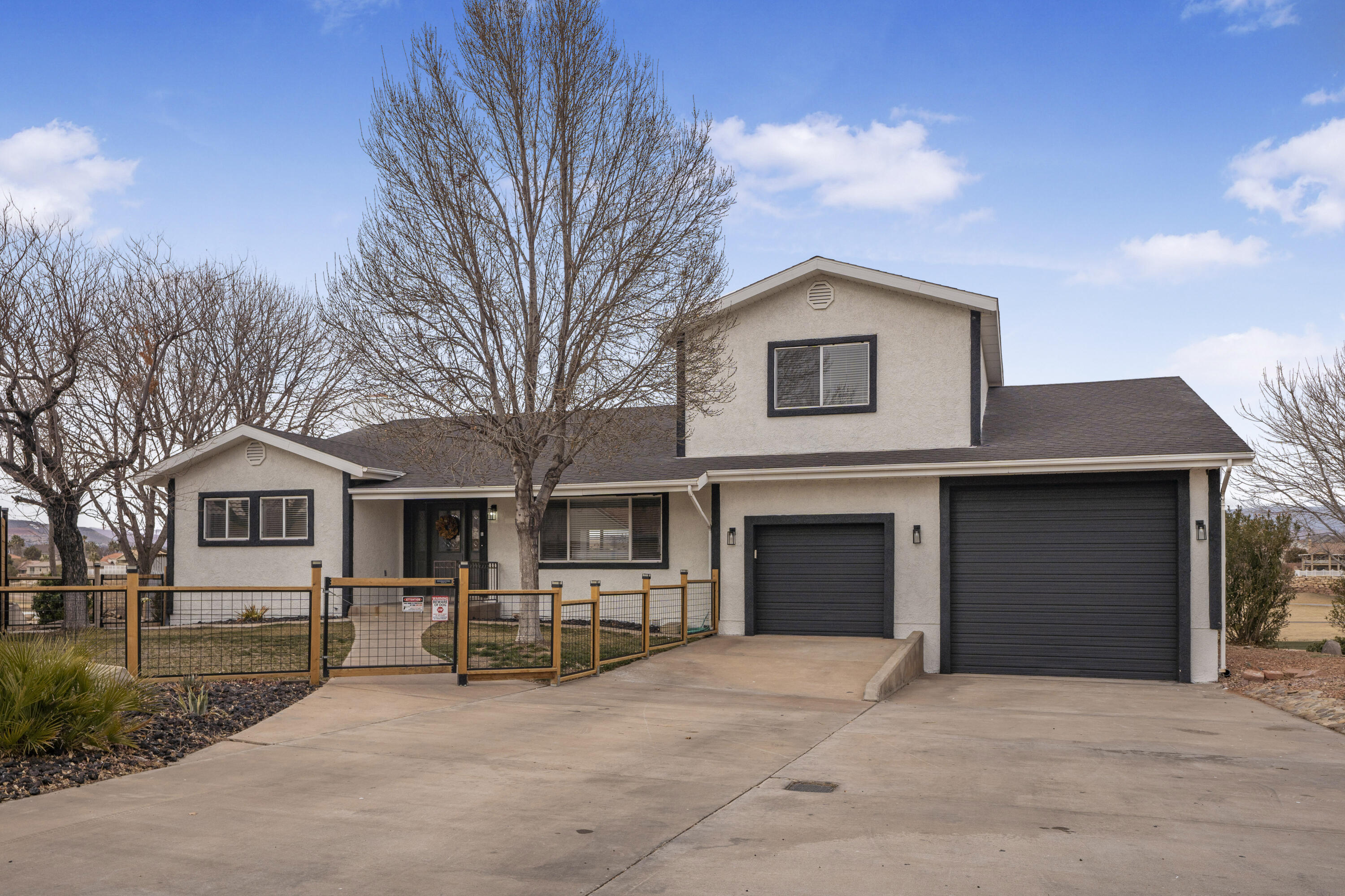 Back on the market through no fault of the sellers after the previous buyer was unable to perform. Now priced at $585,000, the sellers are highly motivated and seeking a timely close. Qualified buyers won't want to miss this opportunity.

Golf Course Living | No HOA | 4 Bed, 4 Ensuite Baths | Oversized RV Garage | Want the feel of living on more land without the price tag? This home delivers. Set at the end of a quiet cul-de-sac, backing to open golf course views of Pine Mountain, fairways, and ponds. Inside, the open layout offers a spacious kitchen, cozy fireplace, and large covered patio perfect for taking in the scenery. Each bedroom has its own ensuite bath, ideal for children, guests or multigenerational living. Complete with a flex room/office, large laundry, and 50ft RV garage. Located in the Desert Hills school zone, near top rated schools, dining, parks, and all the conveniences, plus low cost Dixie Power.