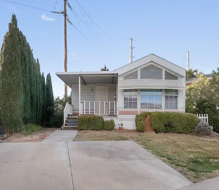 Welcome to your little slice of Southern Utah sunshine. This adorable furnished manufactured home sits on its own 0.06-acre lot and features a private grassy backyard--perfect for morning coffee, afternoon sunshine, and relaxing evenings under the desert sky.

Inside, you'll find 1 bedroom, 1 bathroom, plus a large office that could potentially be converted into a second bedroom. With 667 square feet of thoughtfully designed space, the home feels cozy, efficient, and easy to enjoy. 

Located in Cherokee Springs, an age-restricted community, close to shopping, dining, golf courses, and medical services, with easy access to Sand Hollow Reservoir, Zion National Park, and Southern Utah's incredible red rock landscapes.

If you've been dreaming of an easy, low-maintenance home base for enjoying everything Southern Utah has to offer, this charming property is ready to welcome you. ☀️🏜️🏡