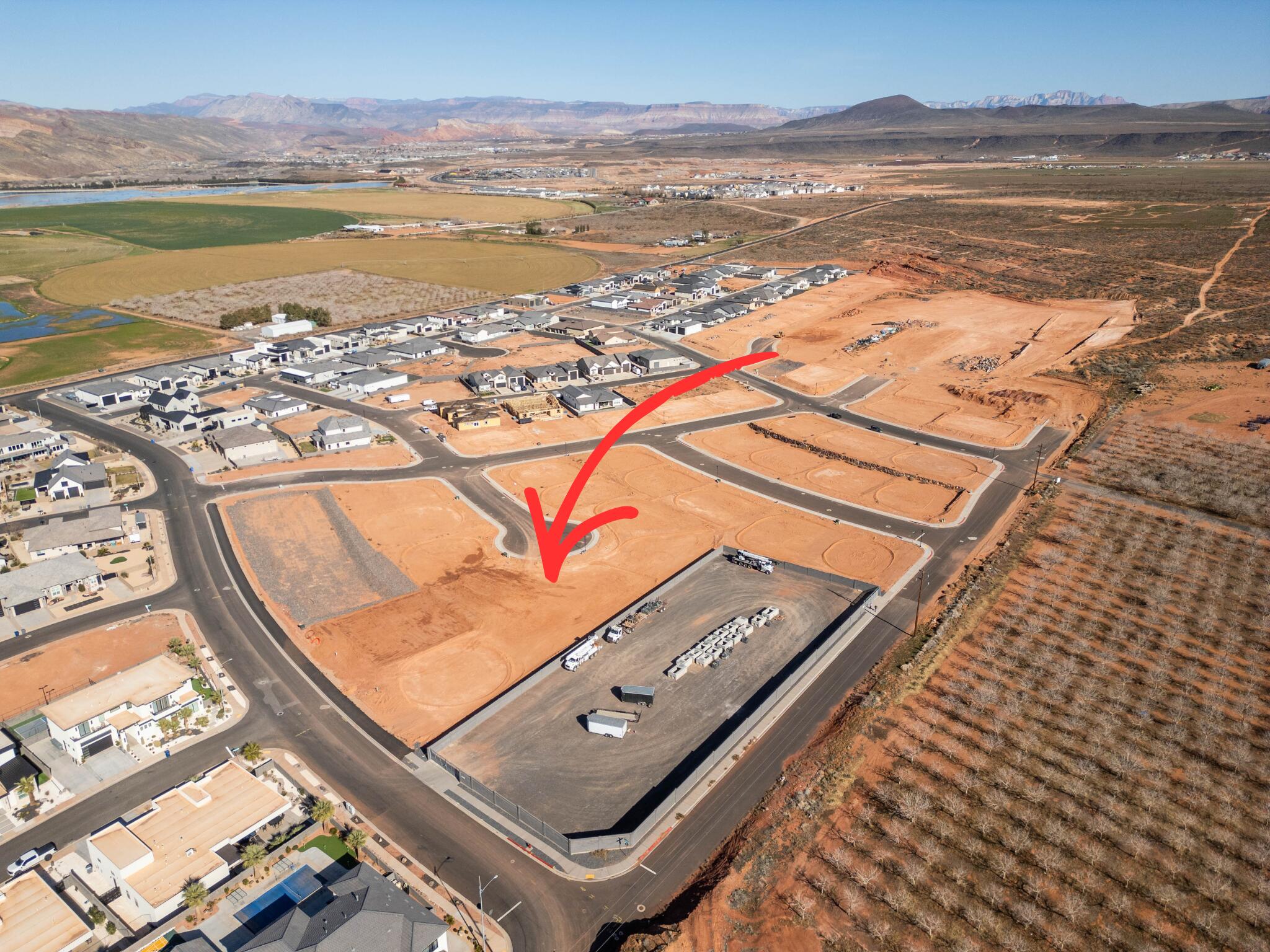 Subdivided lot in a new section of Sand Hollow Village subdivision. No HOA and on Dixie Power. Bring your builder and build the home of your dreams!