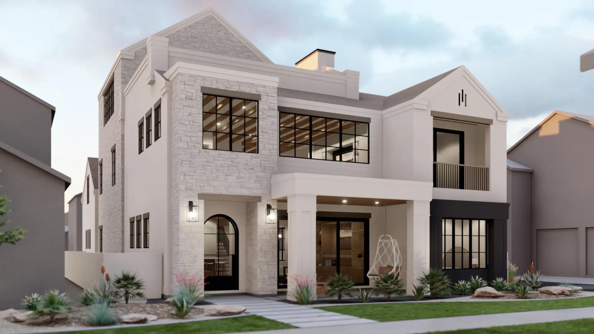 How is a Co-Ownership Vacation Home sold in 1/8th Ownership. Imagine four weeks a year of 360 degree sun soaked views from your private roof-deck. This iconic 5373 sq ft home is located in spectacular Desert Color, one block away from white sand beaches lining a massive 2.5 acre Lagoon. The innovative three-level concept is appointed at every turn with premium features including a Private Pool, a Gourmet Kitchen, 5 Bedrooms each with a full ensuite bathroom, and 2 separate massive Bunk Rooms with combined beds for 30+ people. Your friends and family will sprawl out across 3 separate Family Rooms, a spacious dining area, and a 470 sq. ft. Party Deck with panoramic views and a built-in fire pit. Monthly operating costs estimated at $726. xThe home is elegantly placed on the edge of a beautiful parkstrip in the heart of Desert Color, Southern Utah's master-planned vacation community. The activity options out your front door are virtually endless: Swim, kayak, or paddleboard in the clear blue Lagoon. Discover Walking and Biking trails traversing Tennis and Pickleball courts throughout the development. Explore the clubhouse wellness facilities, local shopping and dining, or take your swings at the Big Shots Golf and Culinary Experience a short walk away. With this innovative Co-Ownership model, you can own from 1/8th up to ½ of this incredible asset for a fraction of the full purchase price. With interiors crafted by our award winning design team, every Ember home experience comes fully furnished with worry-free property management and concierge service. This project is currently in active construction and features premium materials, finishes, and appliances. The pictures are for illustration only. Stake your claim to this turnkey vacation experience and enjoy it with family and friends for generations to come. Square footage figures are provided as a courtesy estimate only and were obtained from builders specs. Buyer is advised to obtain an independent measurement.