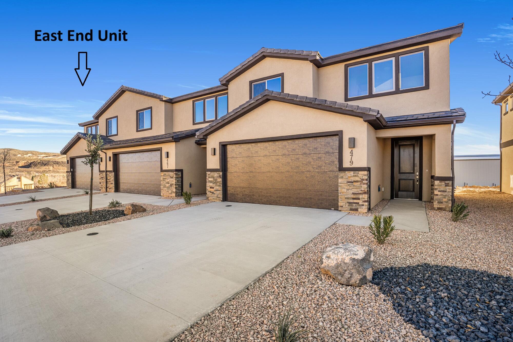 Brand-new, move-in-ready townhouse in a desirable location, thoughtfully built with quality upgrades throughout. The bright, open main level keeps living spaces connected, perfect for entertaining and everyday life.
The kitchen features custom cabinetry, quartz countertops, and stainless steel appliances. Throughout the home, quality flooring, tile shower and tub surrounds, enhanced soundproofing, and other thoughtful construction details create a peaceful and durable living environment.
Upstairs, all four bedrooms are well-sized, including a primary suite with a spacious walk-in closet and a master bathroom. Outside, the private backyard offers a serene retreat with artificial turf and a block wall for added privacy. Located in the Hurricane Heights TH community, this home is close to schools, shopping, excellent hiking and biking trails, Sand Hollow Reservoir, and Zion National Park, approximately 30 minutes away.
