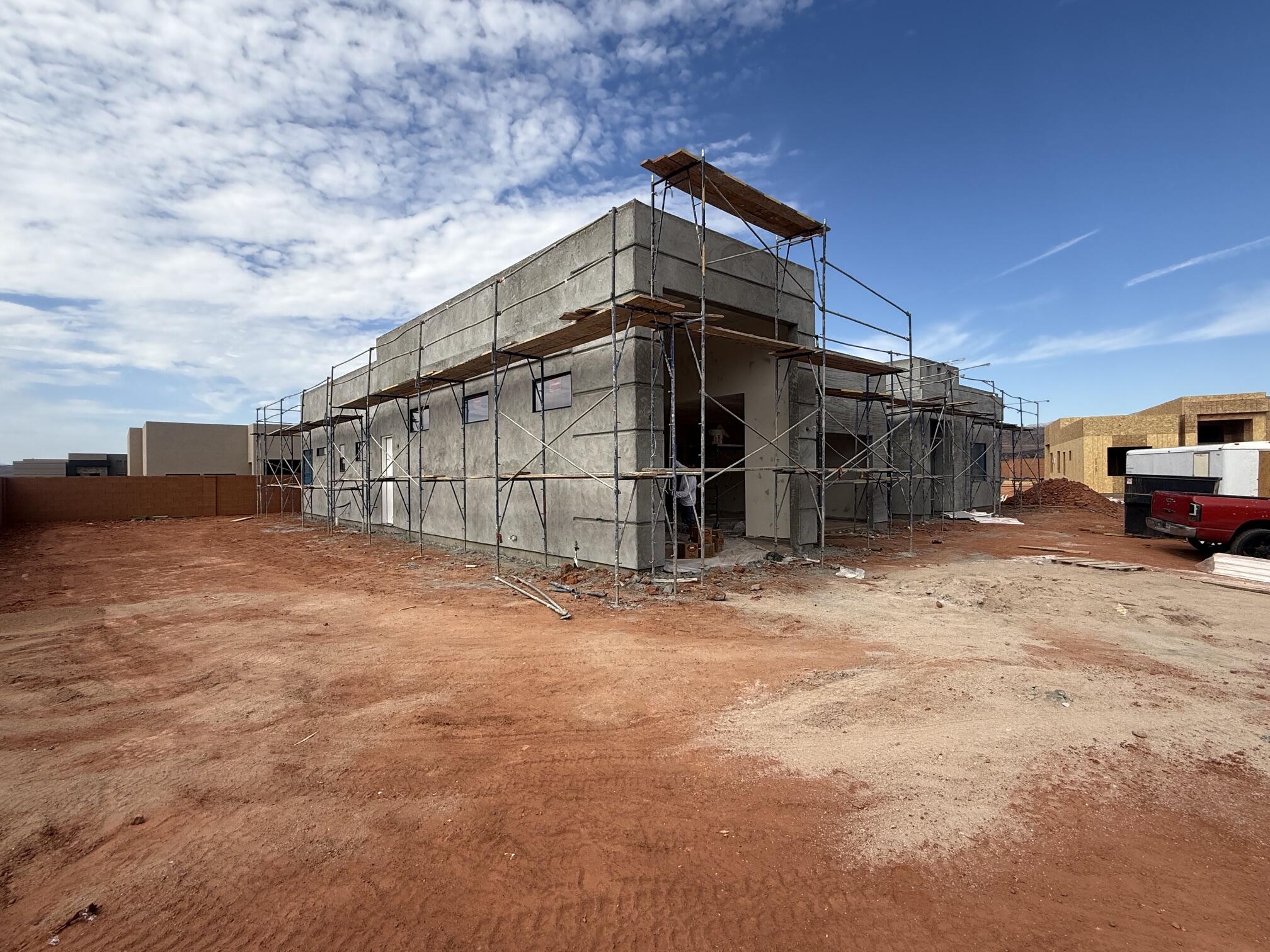 This home has it all! Large lot, giant slider in the great room, butler's pantry, casita, a view, 20x40 pool, epoxy garage floor, wired for surround in the great room,  a 36 ft deep RV garage with a 12x14 door, AND a pool and hot tub!! There is also room for RV parking on the side. In addition to the casita, this home also has a guest suite. The floor plan is open and light. The finishes are high-quality and beautiful: a stunning iron door, GE CAFE appliances, and Delta Plumbing Fixtures.