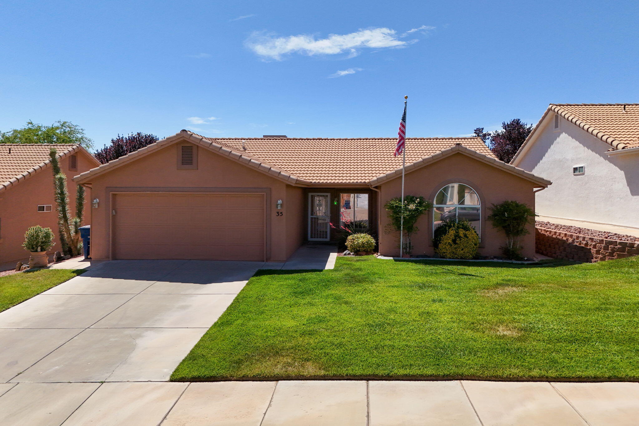 Located in a desirable 55+ community, this beautifully maintained home is in fantastic condition. Featuring 3 bedrooms, 2 bathrooms, a den, and a large sunroom, the layout feels spacious and inviting. The garage offers tons of storage space, and being located on the outside edge of the HOA provides convenient street parking nearby. Close to shopping, dining, and the mall, this home offers both comfort and convenience. With the HOA taking care of the yard maintenance, easy living doesn't get much better than this.