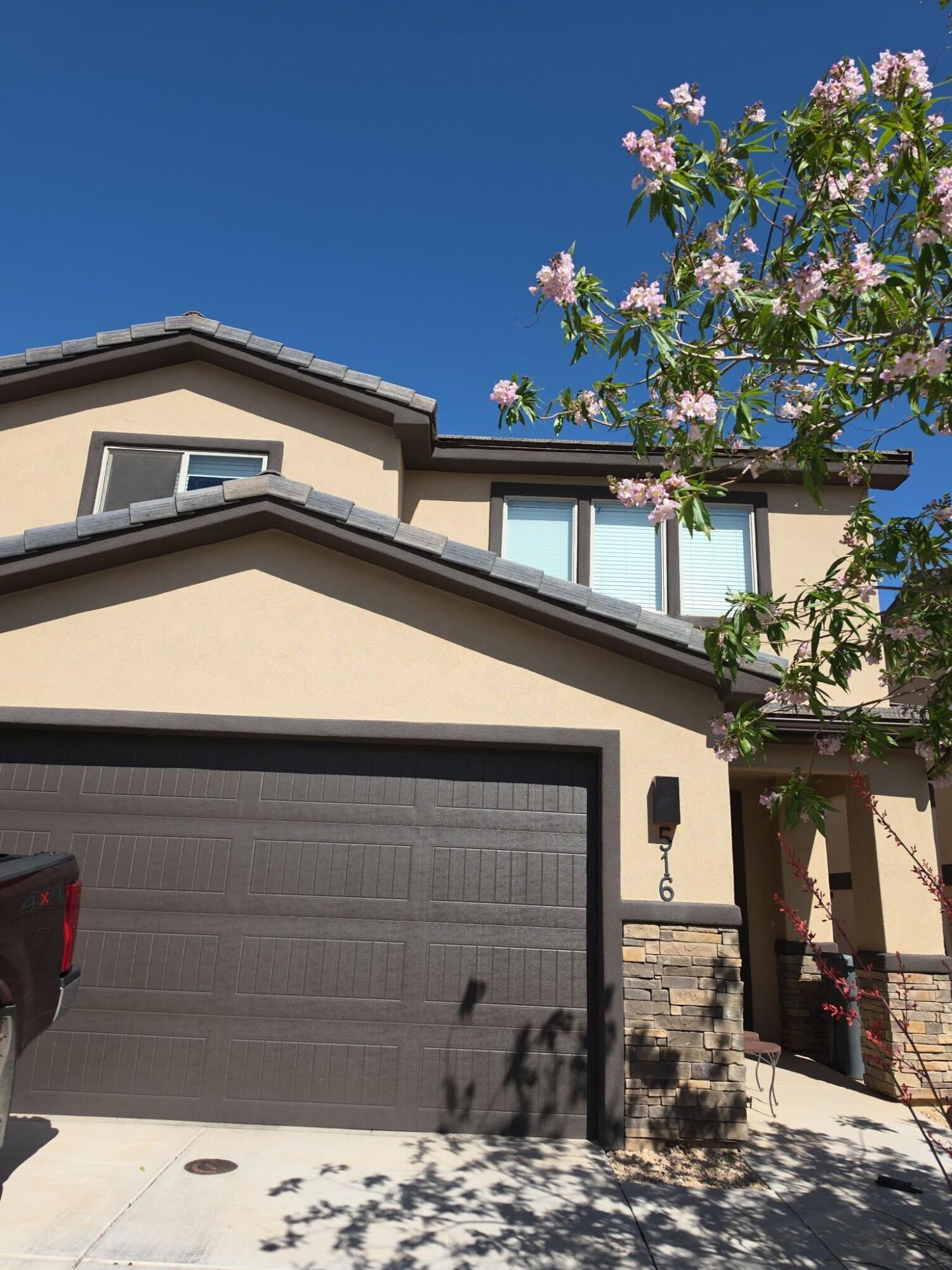 This 3-bedroom, 2.5-bath home offers a practical two-story layout with a 2-car garage and low-maintenance living. The main level features an open living, dining, and kitchen area designed for functionality and everyday use. Upstairs, all bedrooms are thoughtfully positioned, including a primary suite with an attached bath and ample closet space. Plus a convenient half bath on the main level. Situated in a convenient Hurricane location with access to local amenities, schools, and outdoor recreation. Move in available June 1, 2026. Deposit: $1,850 - Rent is $1,850. Owner pays HOA dues, Tenant pays for utilites.
