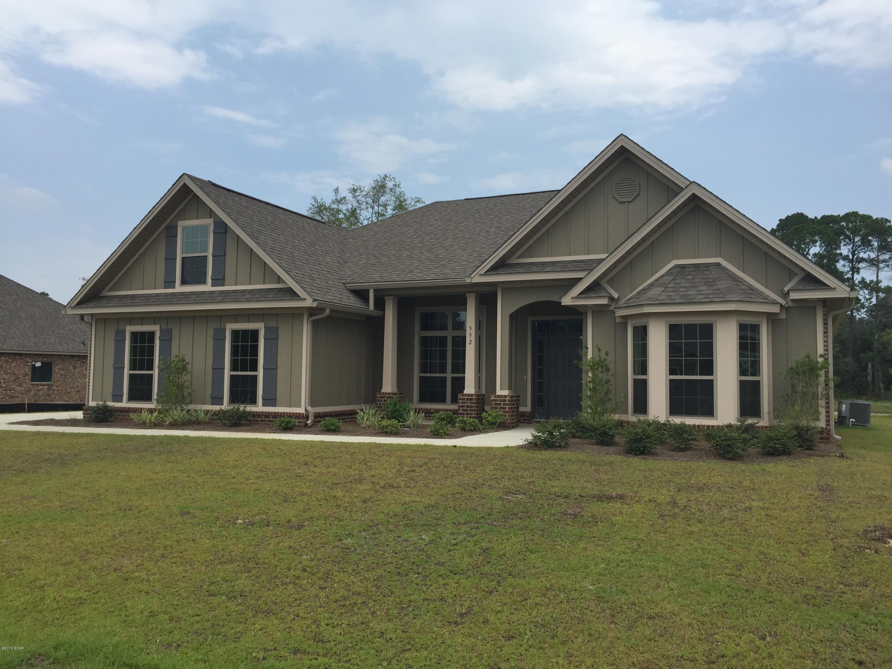 Come live in one of the most prestigious communities being built on North Bay....FANNING BAYOU!! While offering the most breathtaking sunsets, and easy access to the Bayou, there will be numerous amenities offered in 2015! While living in this park like setting and being close to the beaches, international airport, etc....you can live in one of our newest waterfront communitie. Upon entering the foyer you will realize that this home is like no other. The wide foyer with double arches setting off the dining room is every elegant. This home was designed with entertaining in mind. kitchen with stainless steel appliances, 3 cm granite, designer cabinets, The master suite has a sitting room We have added hardwood to the foyer, and dining room and family room. master have crown and the tile in all the wet areas is 18 inches.Also there is a bonus room up. All homes in Fanning Bayou will include hurricane fabric shields and a 10 year Bonded Builder Warranty.