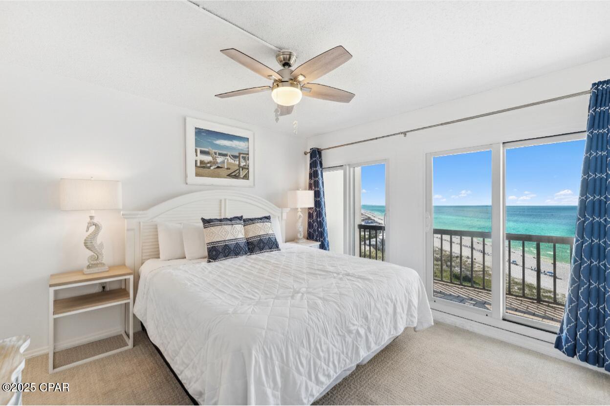 Exceptional New Price for Penthouse-level living with sweeping Gulf views awaits in this impeccably maintained,  Pinnacle Port 25+ acre gated community with over a quarter mile of sugar white beach, two pools, and on site Wi Fi. 

Perched on the top floor for maximum privacy and panoramas, it shows true pride of ownership. 

Appliances are like new. Association fees include electricity for heating, cooling, and hot water, so owners pay only a small bill for lights and appliances.