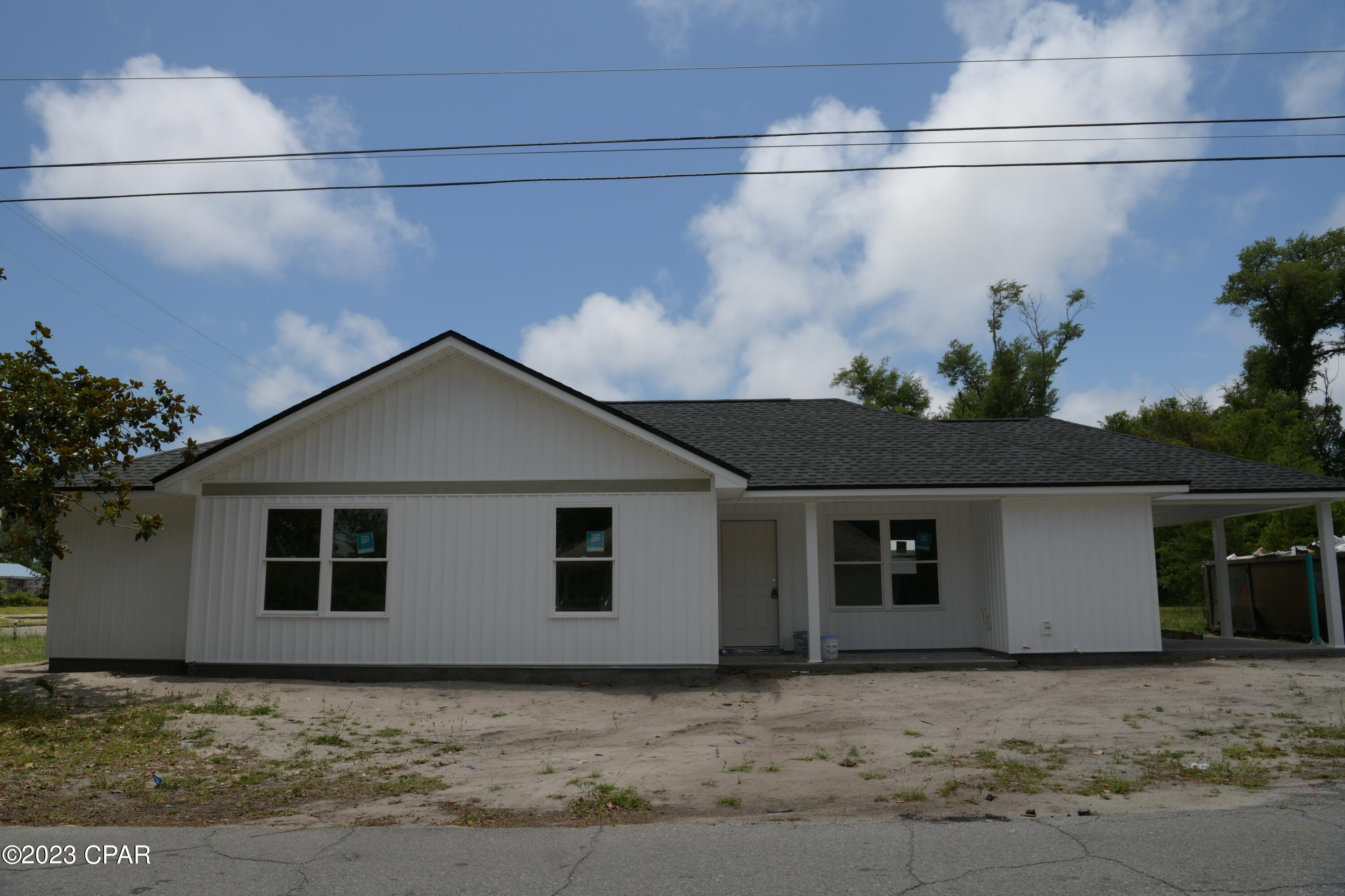 This brand new home is awesome for the first time homebuyer and or investor.  Vinyl siding helps with exterior maintenance.  Granite counter tops with stainless steel kitchen appliances.  Covered carport for those hot days!  This home is coming along quickly.  The master bath is super large with shower, linen closet, and walk in closet.  Indoor laundry room.  Come make this your new home.