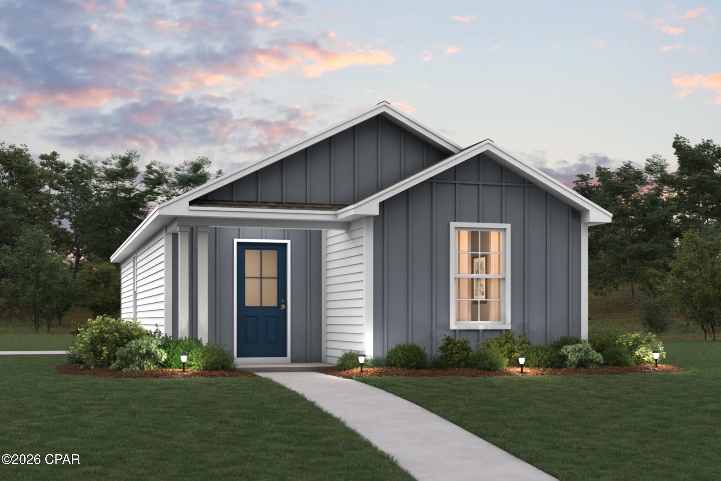 Welcome home to this NEW Single-Story Home in the Sunny Hills Classic Community! The desirable Carolina Plan boasts an open design encompassing the Living and Kitchen spaces. The Kitchen features gorgeous cabinets, quartz countertops, and Stainless-Steel Appliances (including Range with a Microwave hood and Dishwasher). The primary suite has a private bath and a walk-in closet. This Home also includes 1 more bedroom and a secondary bathroom. Energy-efficient Low-E insulated dual-pane vinyl windows and a one-year limited warranty ensure comfort and peace of mind.
Located just off Hwy. 77, 30 miles north of Panama City and 12 miles South of Interstate 10, Sunny Hills is the perfect place to call home! Sunny Hills is the largest platted subdivision in Northwest Florida and has nearly 4000 acres of green belts and natural preserves, multiple lakes with swimming and boat launch areas, and an 18 hole golf course.
Ask sales counselor about new enhanced kitchen cabinet features and updated farmhouse style trim package!