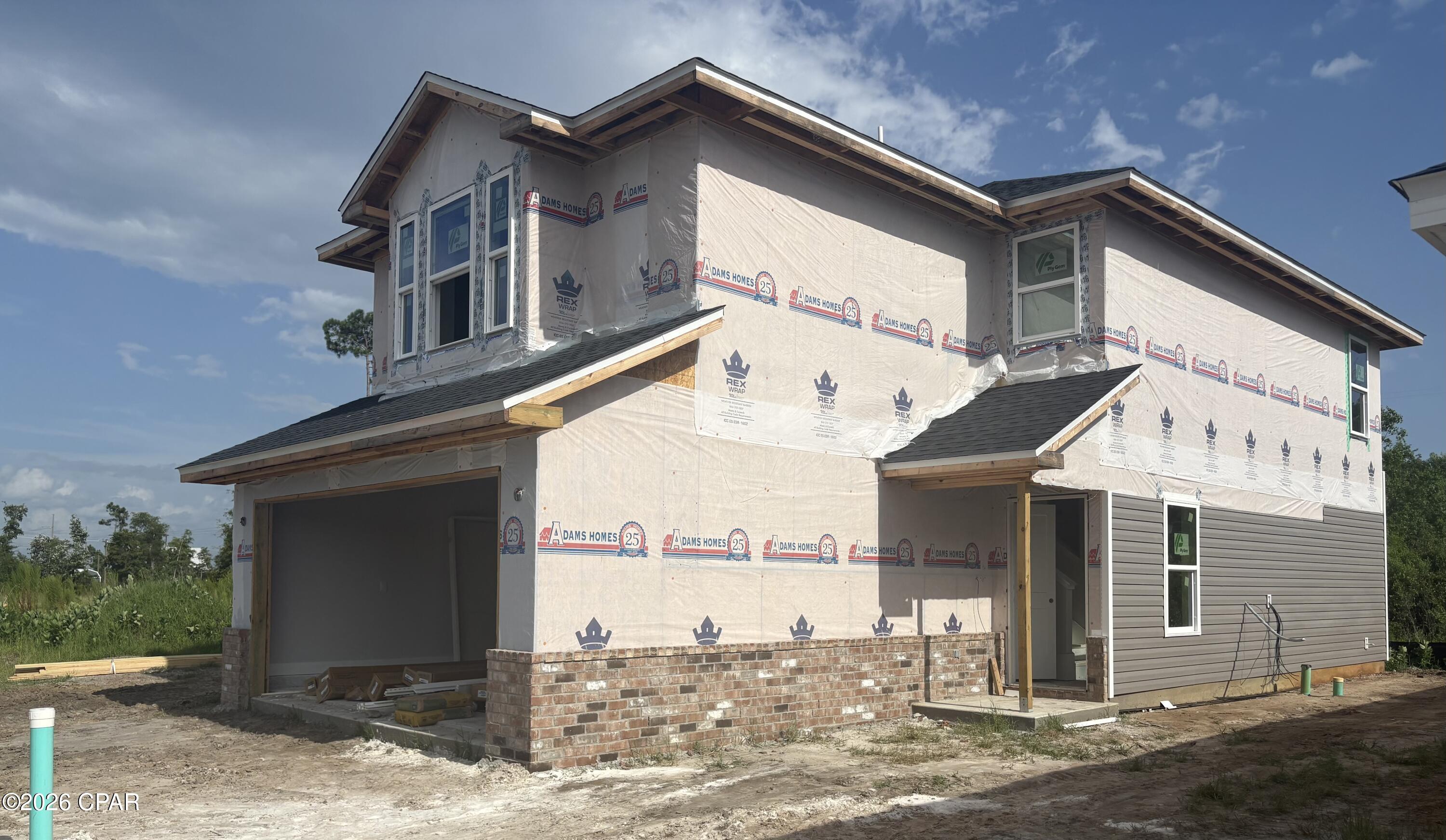***UNDER CONSTRCUTION*** Selections and colors will vary!
Come check out this new construction 1,648 square foot two story home. The home features 3 bedrooms and 2.5 baths, Cortec Pro Plus flooring, and Quartz counter tops in the kitchen and bathrooms. The master bedroom features double walk-in closets. Spare bedrooms are large. This community is located approximately 9 miles from Tyndall Air Forces Base, 22 miles from Mexico Beach, and 22 miles from Panama City Beach. Home is expected to be finished in August.