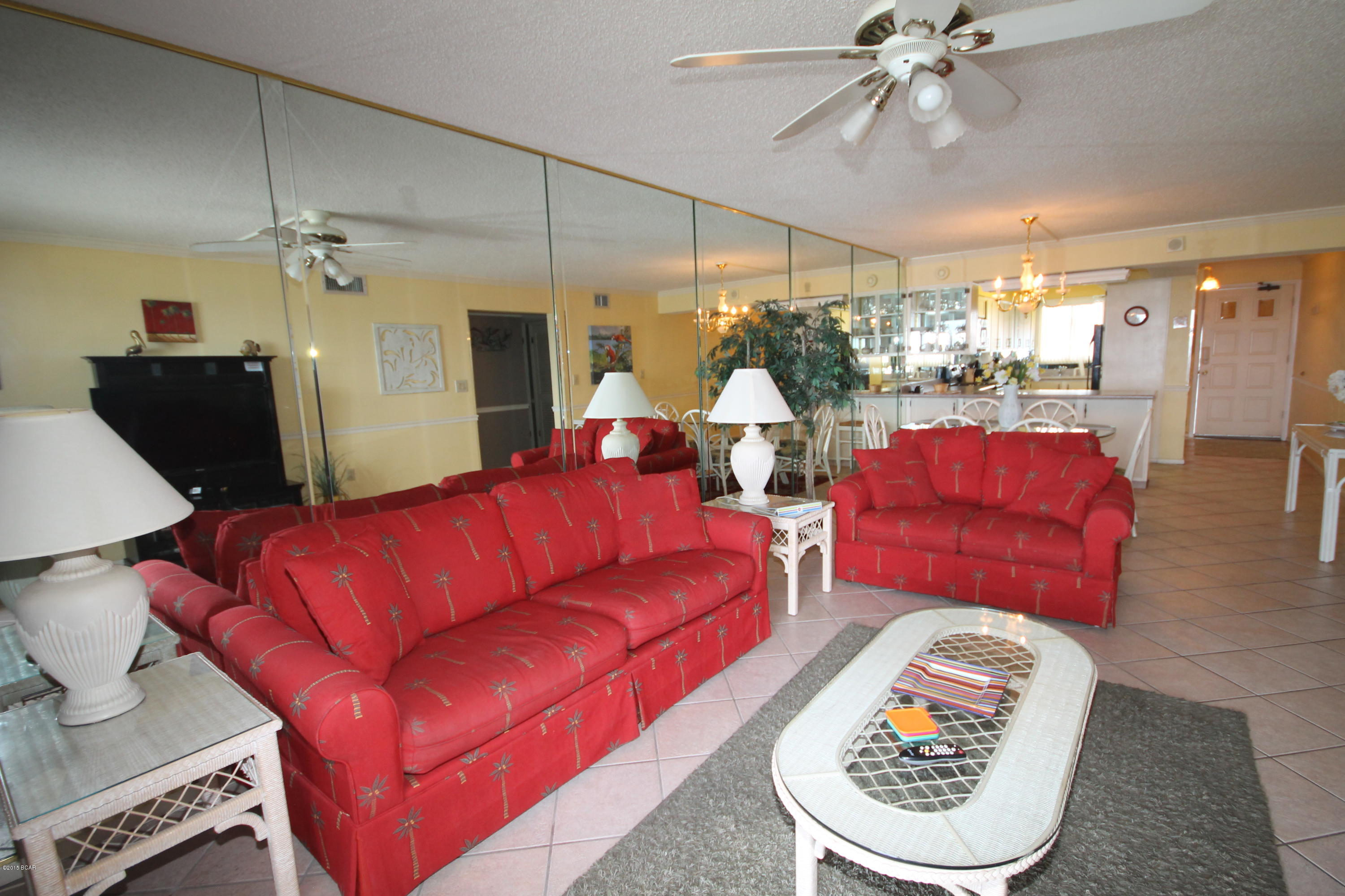 This is a great 6th floor Gulf Front unit that over looks both pools and the Gulf. The Master Bedroom and the living area is Gulf Front. The unit is beautiful. The complex is gated and is loaded with amenities. Summer activities at Regency include outdoor movies overlooking the beach on Thursdays and kids water slide on Tuesdays. There is a new Tiki bar by the two large pools. All information is believe to be correct but should be verified by the Buyer.