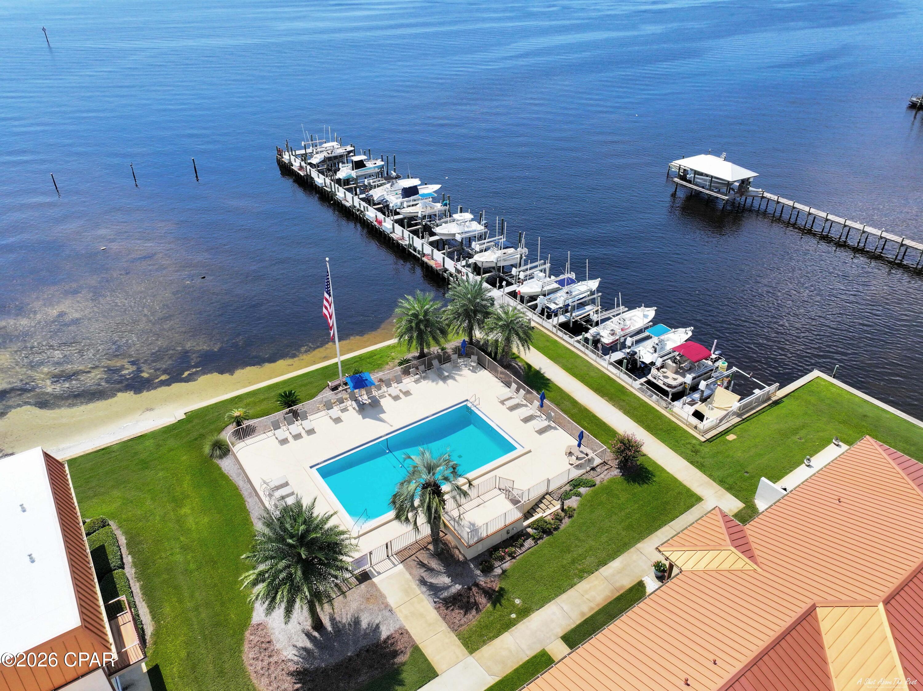 Experience the best of coastal living in this charming ground-floor 2-bedroom, 1-bath condo located on desirable West Beach Drive in Panama City. This home offers the perfect blend of convenience, comfort, and resort-style amenities.

Residents have access to fantastic community amenities, including two sparkling swimming pools, waterfront dock, and fully equipped fitness center--everything you need to relax, stay active, and enjoy the Florida lifestyle without leaving home.

The ground-floor location provides easy access with no stairs, making everyday living even more convenient. Situated near downtown Panama City, you'll be just minutes from restaurants, shopping, parks, marinas, and the beautiful waters of St. Andrews Bay.

Don't miss this opportunity to enjoy affordable coastal living with exceptional amenities in one of Panama City's most desirable waterfront locations. Schedule your showing today!