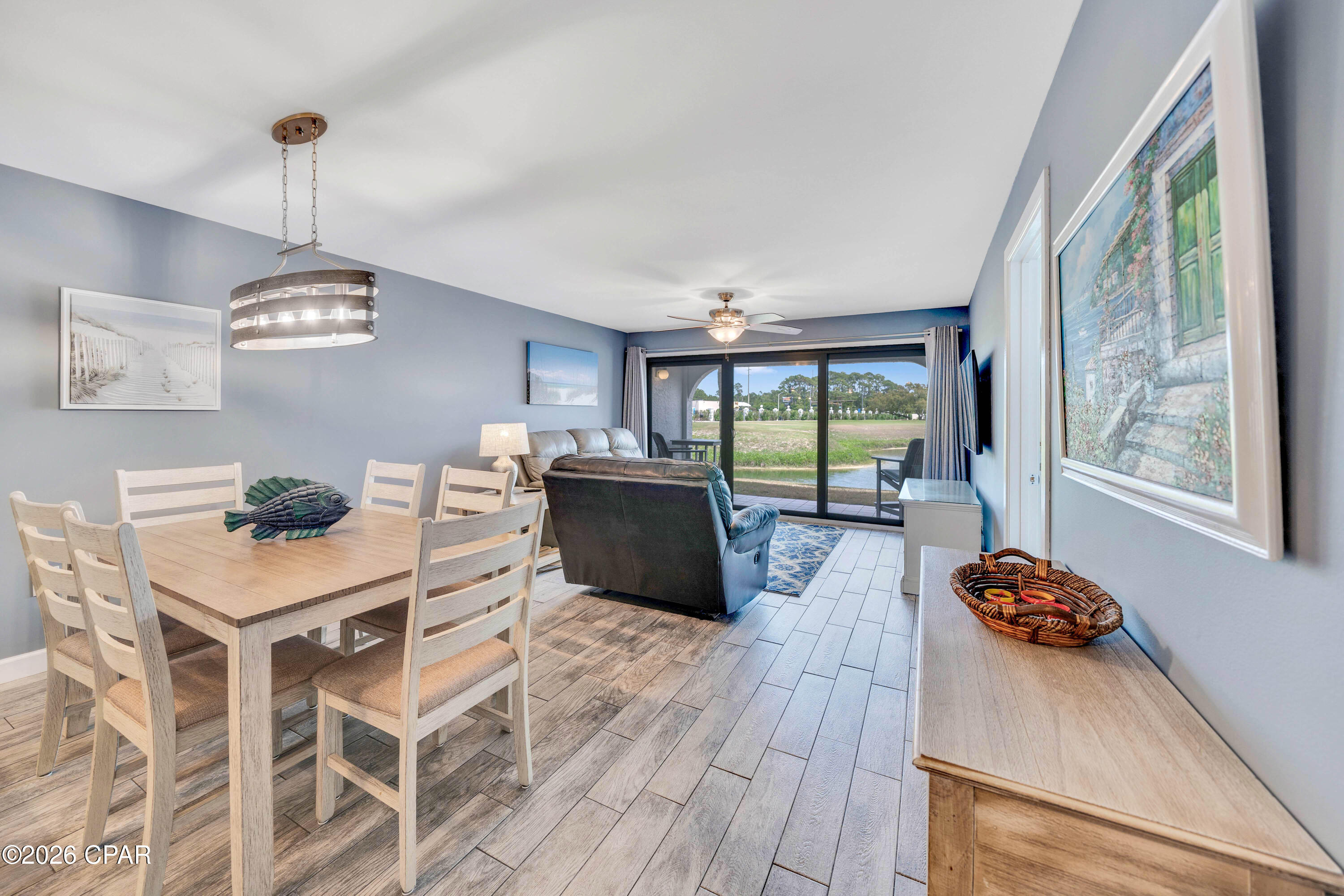 Welcome to Edgewater Golf Villa 1502, located in the iconic Edgewater Beach & Golf Resort in Panama City Beach, Florida.
This desirable ground-floor 2-bedroom, 2-bathroom villa offers serene views overlooking the resort's golf course and sparkling pool. Recently updated and fully turnkey, it features modern finishes and a comfortable layout ideal for everyday living or effortless entertaining.
Whether you're looking for a full-time residence, a family second home, or a high-performing investment property with excellent rental potential, this villa is ready for you. Experience your own Edgewater Beach retreat -- there is no lifestyle like it on the Gulf Coast.
Enjoy the ultimate coastal beach lifestyle with resort amenities that include Ocean's Bar & Grill, the oceanfront restaurant offering fresh seafood, tropical drinks, and Gulf front dining. Grab quick snacks, Starbucks coffee, ice cream, beach essentials, and more at Edgie's Corner Market right on the property. These conveniences, combined with multiple pools (including the signature beachfront lagoon pool), hot tubs, tennis and pickleball courts, the on-site par-3 executive golf course, fitness center, and free tram service to the beach, create the perfect full-service resort experience.
Gated community with ground-floor entry and parking just steps from your door. Your Panama City Beach paradise awaits -- schedule your private showing today!