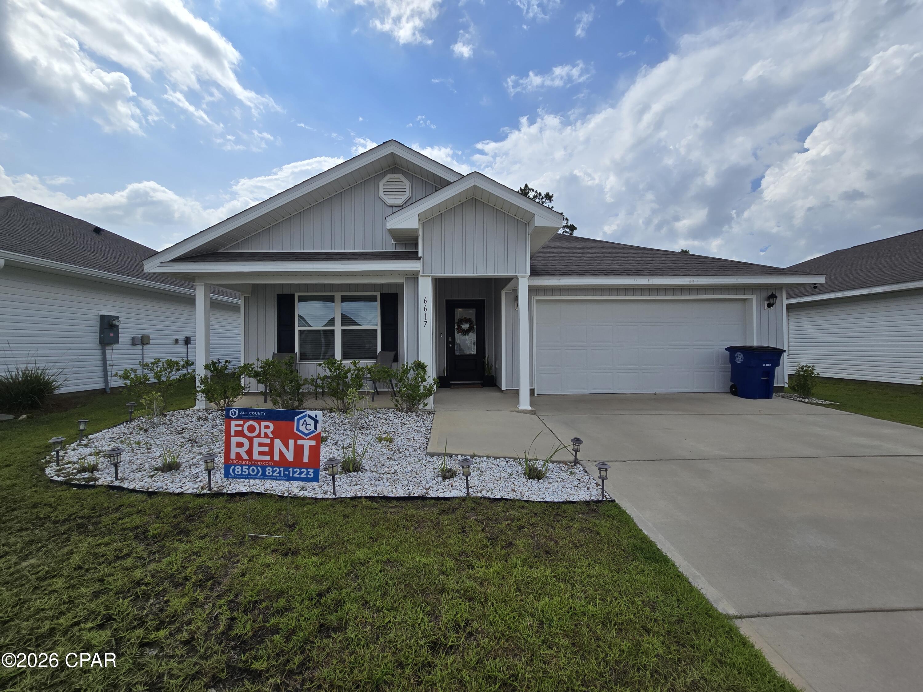 Beautiful 4-Bedroom Home in Liberty - Resort-Style Amenities Included!

Welcome to this stunning 4-bedroom, 2-bathroom home located in the highly desirable Liberty community in Panama City. Built in 2023, this well-maintained home offers approximately 1,787 square feet of modern living space with an open-concept layout designed for both comfort and functionality.

The spacious kitchen overlooks the living and dining areas, creating the perfect space for entertaining and everyday living. The primary suite features a private bath and generous closet space, while three additional bedrooms provide flexibility for family, guests, or a home office.

Enjoy the convenience of a two-car garage, modern finishes, energy-efficient construction, and a thoughtfully designed floor plan.

Located in the sought-after Liberty subdivision, residents enjoy access to exceptional community amenities including a 7,500-square-foot community center, fitness center, wellness rooms, community pool, playground, and walking paths.

Conveniently situated off Star Avenue near Highway 231, this home offers easy access to shopping, dining, grocery stores, medical facilities, and major employers. Tyndall Air Force Base is approximately 25 minutes away, making this an ideal location for military personnel and commuters alike.

Property Features:

✔ 4 Bedrooms / 2 Bathrooms
✔ Approximately 1,787 Sq. Ft.
✔ Built in 2023
✔ Open-Concept Floor Plan
✔ Spacious Kitchen & Living Area
✔ Primary Suite with Private Bath
✔ Two-Car Garage
✔ Energy-Efficient Construction
✔ Access to Liberty Community Amenities
✔ Community Pool, Fitness Center & Playground

Need a fenced yard? The owner is willing to discuss installation of a fence for qualified tenants with an approved lease term.