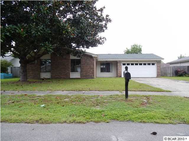 Traditional pool home is loaded with extras! Backyard is entirely privacy fenced, pool is chain linked fenced, rear deck area leads to a cute sunroom which leads to breakfast room overlooking the backyard-both w/french/sliding glass doors! Interior layout includes an ''L'' shaping living/dining area w/stone fireplace, pass-thru kitchen w/all appliances, and spacious bedrooms w/espresso trim and doors! Great location in the Callaway area offering Tyndall Pkwy. at the end of the street for an easy drive to Tyndall AFB! EQUAL HOUSING OPPORTUNITY.