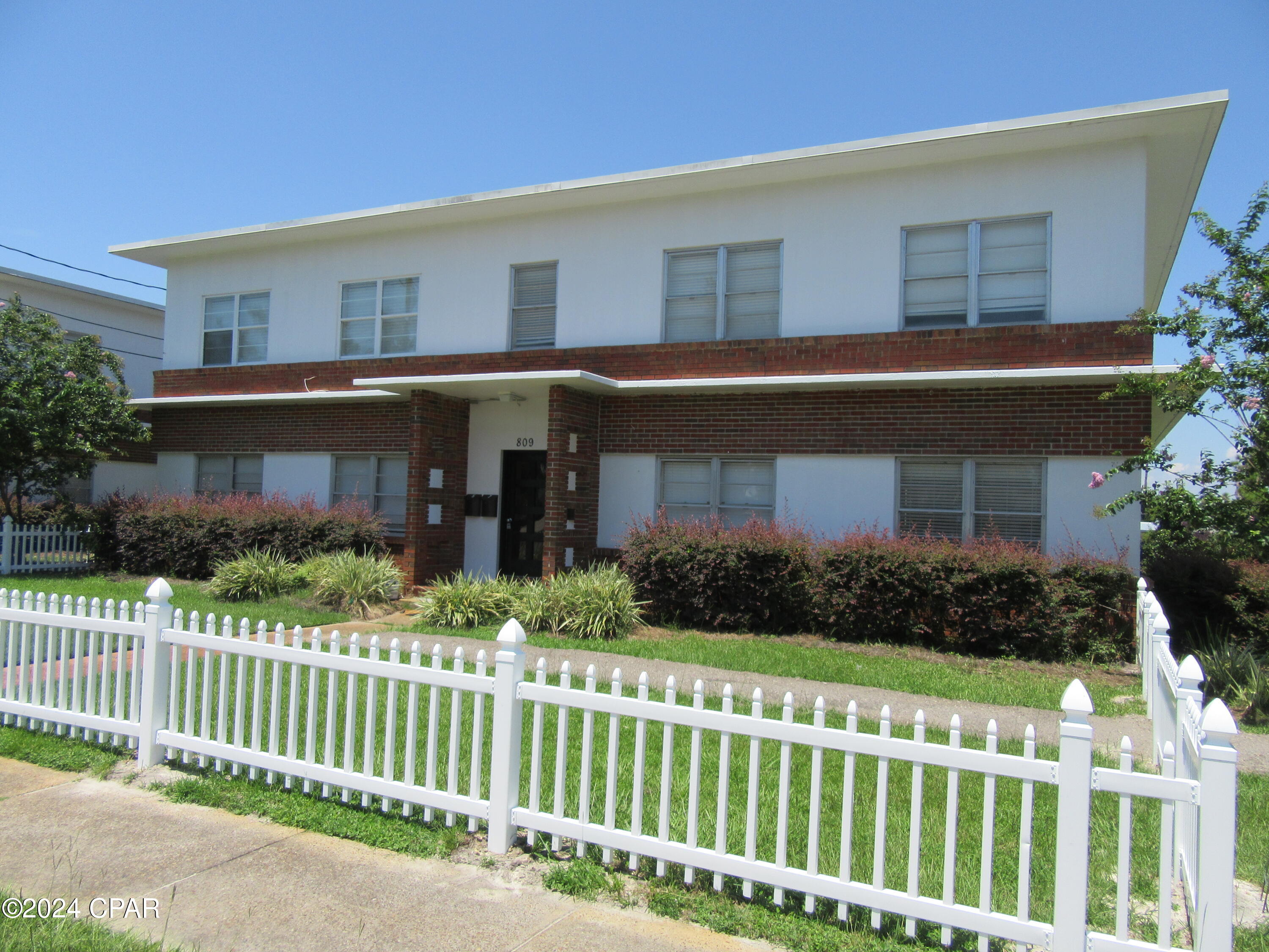Newly refurbished upstairs 2 bedroom 1 Bath apartment located in the historic district of The Cove. LVT flooring and tile floors throughout . Galley style kitchen with stainless refrigerator and built in microwave. Central heat and air, stackable washer and dryer with water, sewage, garbage included in the rent. Off street parking and convenient to Ascension Sacred Heart Hospital, Tyndall A.F.B , NSA Panama City. Its a short drive to the Worlds most beautiful beaches, restaurants and gulf coast nightlife. Pets allowed with owner approval and pet fee, breed restrictions apply. All property sizes and ages are approximate, please measure and/or verify if important.
School assignments are subject to change, please check with Bay County for most accurate information.
Deposit is the same as the rent.