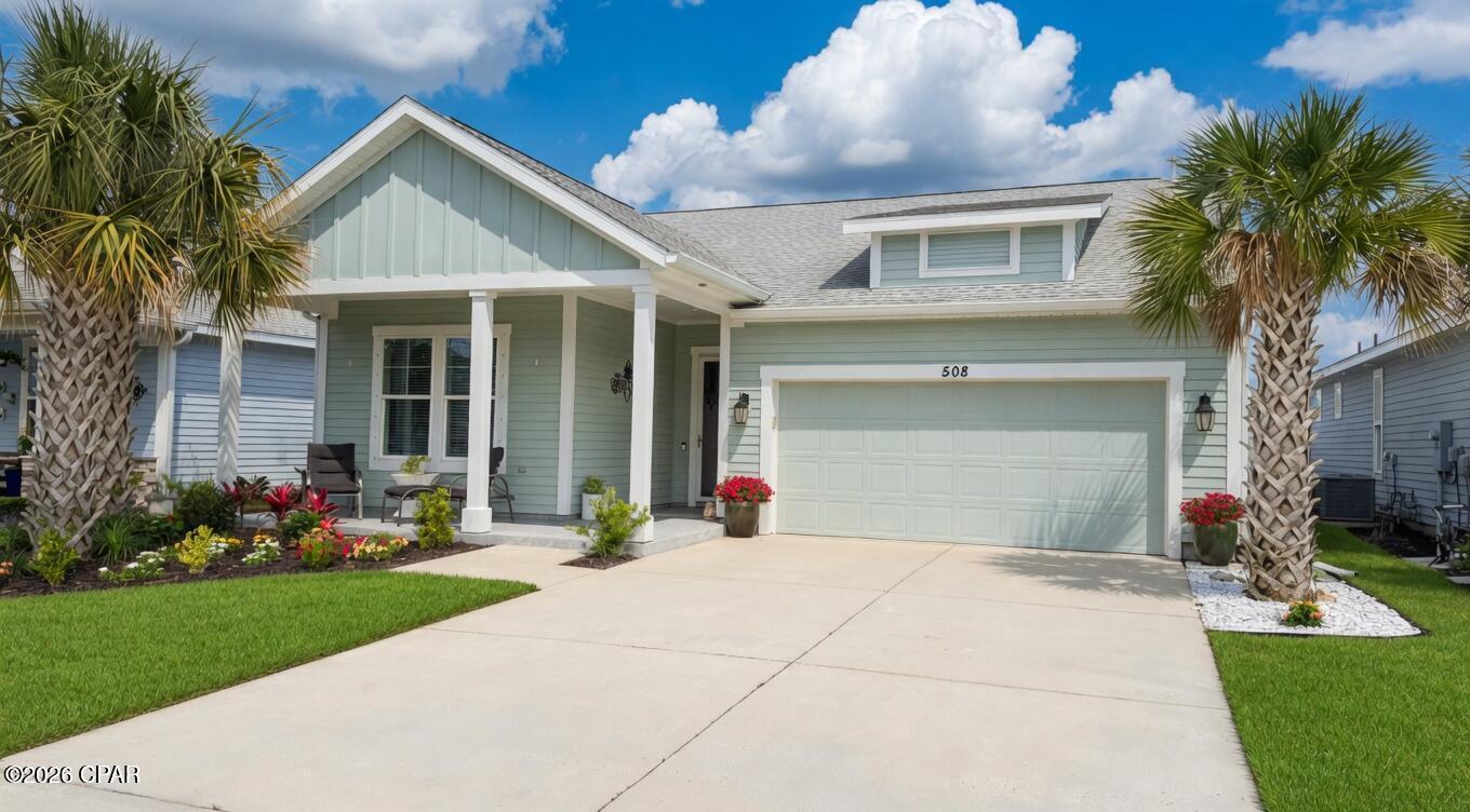 Discover this perfectly located home in the highly sought-after Breakfast Point neighborhood! Built by Samuel Taylor Homes, the popular Trigger Plan was designed with families in mind.
Prime Location
Walking distance to Breakfast Point Academy & Arnold High School
Close to shopping, dining, and conveniences
Quiet street at the front of the neighborhood
1.5-miles to the beach
Home Features
Spacious open floor plan
Large, well-appointed kitchen:
Soft-close cabinetry
Oversized quartz countertops
Stainless steel appliances with gas range
Owner's suite with dual vanities & walk-in closet
Luxury vinyl plank flooring in main areas
Carpet in bedrooms, tile in bathrooms
HardiePlank exterior
6'' exterior wall framing for strength & insulation
Insulated interior walls for sound control
10' x 24'6'' screened room with gas hookup for grill
Front sitting porch
Fully fenced backyard - ready for your pool
Fabric hurricane shields
Hard-wired security system
2-car garage
Built in 2020
Certified Flood Zone X
HOA: $364/quarter (includes maintenance & trash service)