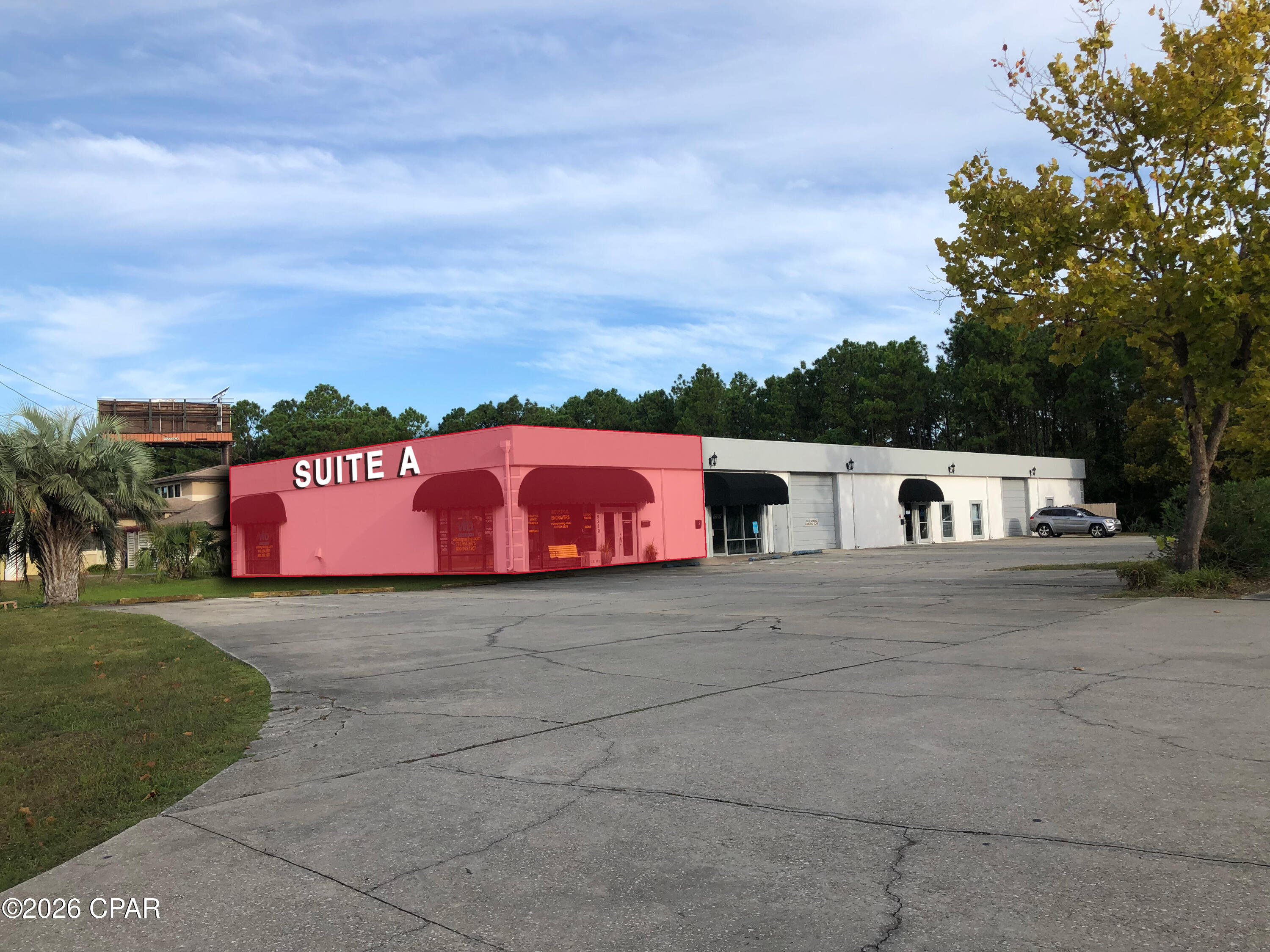 Positioned along one of Panama City Beach's primary retail corridors, this +/-1,980 SF space offers outstanding visibility and direct frontage (+/-270') on Panama City Beach Parkway (US Hwy 98), with traffic counts exceeding 45,000 vehicles per day. The site provides excellent access, strong signage opportunities, and consistent daily exposure to both local residents and tourist traffic.

The property benefits from a well-established nearby retail trade area with national brands including Publix, Home Depot, Chick-fil-A, and Starbucks. Continued growth in the immediate vicinity is driven by high-traffic destinations such as Publix Sports Park, HCA Florida Emergency Care, and the 35,000 SF Duplin Winery, all located within one mile and contributing to steady year-round consumer activity.

Additional residential density from the newly constructed 300-unit Sea Sound Apartments and the expansive Breakfast Point East subdivision (approximately 930 homes) further enhances the customer and workforce base.

Located less than five minutes from NSA Panama City, Port Panama City, and a concentration of defense and government contractors, the property benefits from a consistent daytime workforce in addition to nearby residential growth. The location supports a range of retail and service-oriented uses with strong visibility and access along Panama City Beach Parkway.


+/-1,980 SF Flex Space
Prime frontage (+/-270') on Panama City Beach Pkwy (US Hwy 98)
High visibility with 45,000+ vehicles per day
Less than 5 minutes to NSA Panama City and Port Panama City
Proximity to major defense contractors and employment hubs
Surrounded by national retailers including Publix, Home Depot, Chick-fil-A, and Starbucks
Within one mile of Publix Sports Park, HCA Florida Emergency Care, and Duplin Winery
Strong residential growth nearby with Sea Sound Apartments (300 units), Breakfast Point East (930 homes) and Glades (450 homes)
Ideal for retail, engineering firms, flex industrial, or defense contractor users