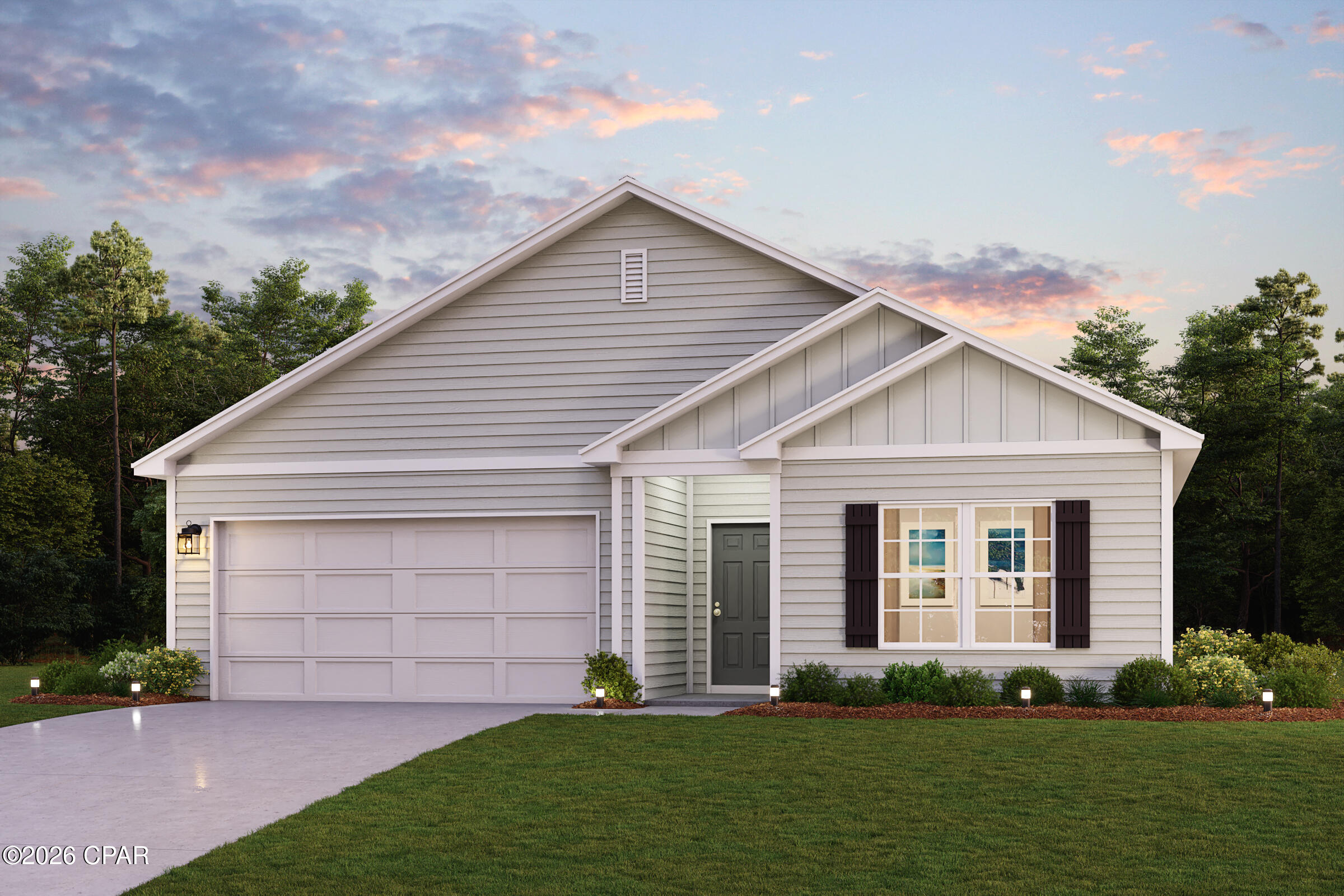 Discover Your Dream Home in the Pine Hills Community! The Roanoke Plan offers a seamless open-concept design that integrates Living, Dining, and Kitchen areas--perfect for hosting guests or relaxing in comfort. Enjoy energy-efficient Low-E insulated windows throughout. The gourmet Kitchen boasts beautiful cabinetry, quartz countertops, and  Stainless Steel Appliances. Retreat to the tranquil primary suite featuring dual vanity sinks and a spacious walk-in closet. Three additional bedrooms, a stylish secondary bathroom, and a charming patio complete this exceptional home.  Energy-efficient features like Low E insulated dual pane windows and a one-year limited home warranty ensure peace of mind.
