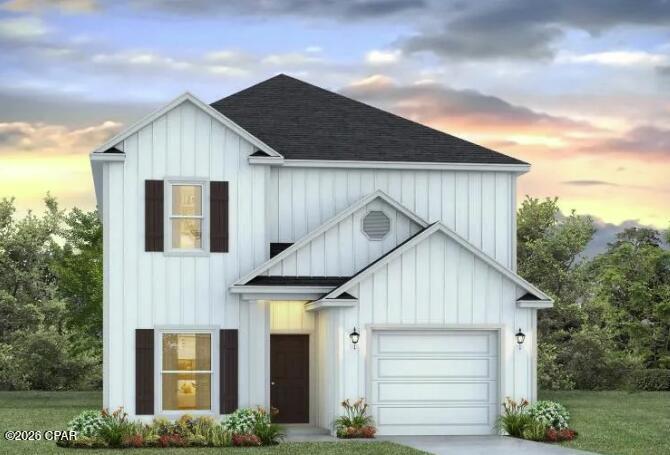 Welcome to 311 Robinson Bluff Road, a new home at Colonial East in Panama City Beach, FL. This home is under construction, and offers a perfect blend of elegance and relaxation, ideally suited for those in search of an exquisite second home or a serene vacation retreat.

With two stories, this home has four bedrooms, 3.5 well-appointed bathrooms, and the convenience of a single car garage. As you step through the inviting covered entry you enter a graceful foyer that flows seamlessly into an elegant dining area, setting the stage for memorable family gatherings. The heart of the Alabaster features an open-concept kitchen and family room, where a spacious center island, ample pantry, and abundant cabinetry invite culinary exploration and effortless entertaining. Interior design features of this home include EVP flooring throughout, elegant quartz countertops, tile backsplash in the kitchen and stainless-steel appliances.

Tranquility defines the main-level primary suite, complete with a luxe ensuite bath featuring a dual sink vanity, an oversized shower, and a spacious walk-in closet. Venture upstairs to discover a versatile living space that is ideal for media enjoyment or as an additional lounge space--flanked by three additional bedrooms. Each additional bedroom has been designed with spacious closets and two share a bath while the fourth bedroom has a private ensuite bathroom.

Added conveniences include a substantial main-level laundry room with provisions for full-size appliances and a discreetly located powder room near the foyer.