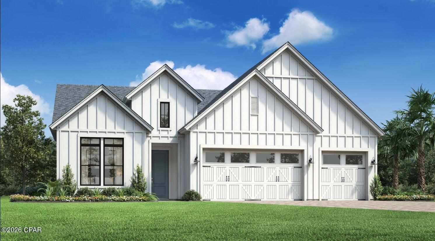 Grayton Farmhouse front elevation.