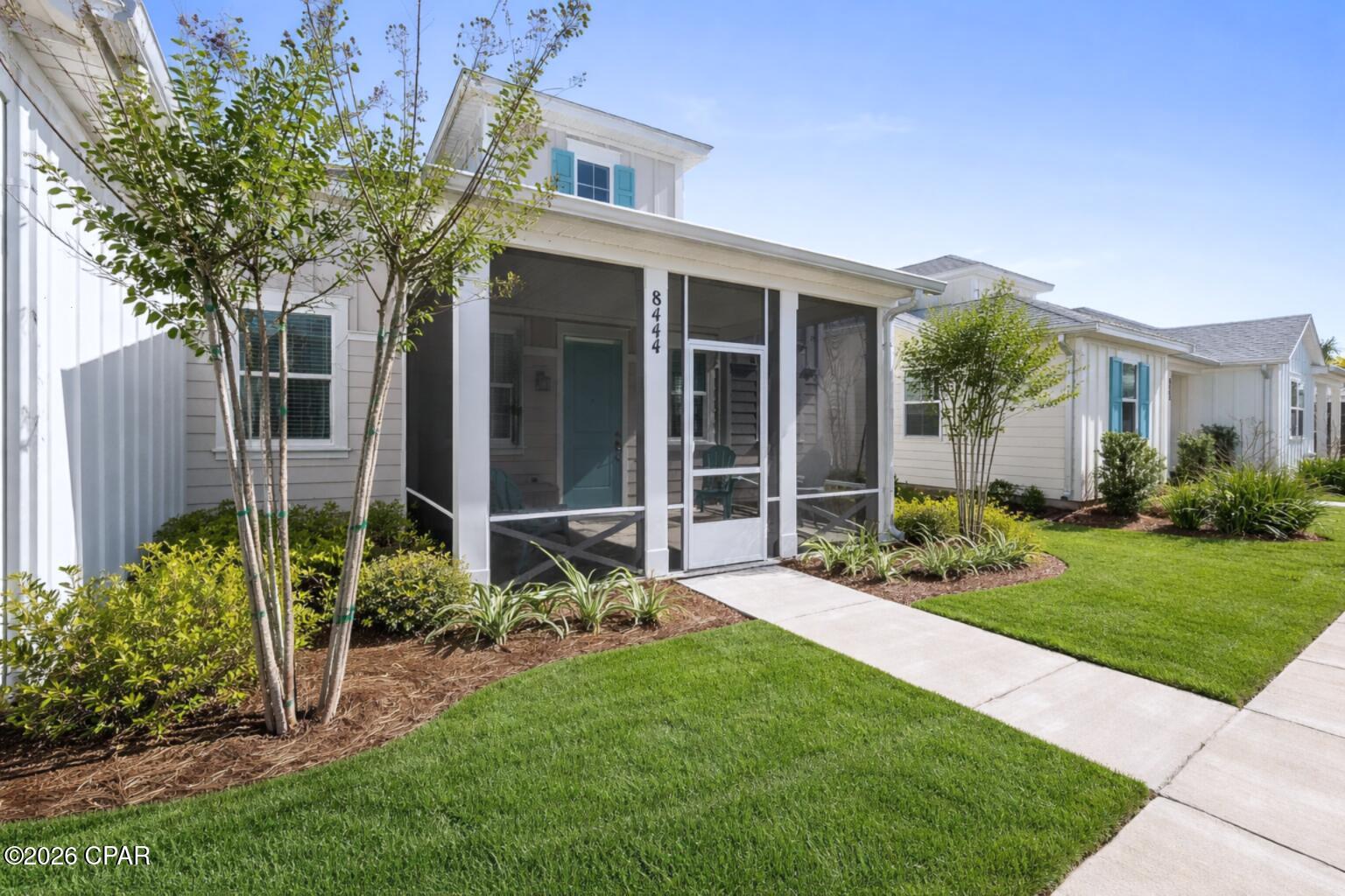 Discover your slice of paradise at 8444 Dreams Float Ct in the highly sought-after Latitude Margaritaville Watersound 55+ community! This charming 2-bedroom, 2-bath Bamboo Cottage (approx. 1,210 sq ft) offers easy, low-maintenance living in a resort-style 55+ setting where every day feels like a vacation. Ideal location in Phase 5, near the golf cart underpass which provides quick access to the Town Square & resort style amenities.
Priced to move at just $359,000 -- we've made this an exceptional opportunity in one of the most desirable neighborhoods along the Emerald Coast. Whether you're looking for a primary residence, second home, or investment property, this home stands out with its prime location and turnkey appeal.
Enjoy the bright, open layout with modern finishes, plus the option to purchase partially furnished for instant comfort & decreased moving costs. The kitchen with center island overlooks the main living & dining areas, making it ideal for entertaining! Enjoy fresh neutral paint and durable laminate flooring throughout. The thoughtfully designed split bedroom plan assures privacy for all. The spacious primary suite has a fabulous walk in closet and dual sinks in the spa bath.  A fabulous screened front porch is an ideal place to sip your morning coffee, curl up with a good book or relax with a glass of wine after a long day! Equipped with an attached 2 car garage plus additional designated parking space. 
The community truly shines with world-class amenities: vibrant Town Square with live music, pools, fitness centers, trails, dining, pickleball/tennis and that signature Margaritaville vibe just minutes from the beaches. Future nearby developments underway include a Marina,  Publix, commercial shopping/dining , Health Care Campus and hospital. 
The seller is motivated for a quick closing and is open to creative offers that make sense for all parties. Don't miss your chance to live the Latitude lifestyle -- schedule your showing today and see why this home is ready to welcome its next owner!