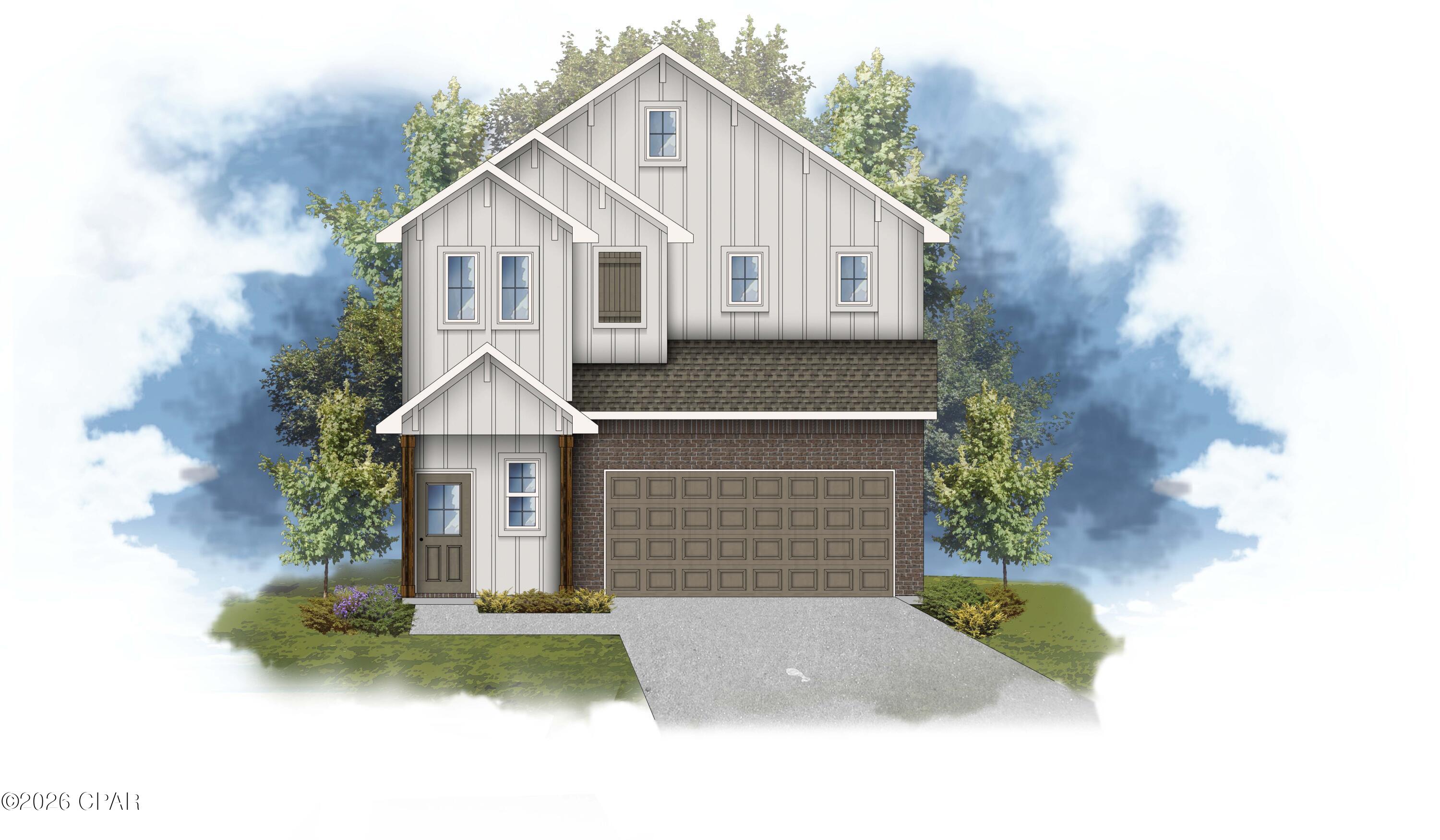 A boater friendly community, with waterfront and water view homesites, centrally located in Panama City, being within 1 mile to a wide variety of new restaurants and shops on 23rd Street and within 2 miles from the Hathaway Bridge connecting you to the sugar-white sandy beaches of Panama City Beach. Boaters and water enthusiasts will love this community where every homesite either has water frontage for a future dock or extra space within the homesite to store your boat, and a public launch within the community, starting at an attainable price point. POND VIEW LOT! The COMET II G in Saltaire community offers a 3BR/2.5BA 2-story design. Special Features: double vanity, large shower, and walk-in closet in master bathroom, kitchen island, pantry, covered porches, undermount sinks, custom kitchen backsplash, LED lighting, smart connect WIFI thermostat, landscaping, architectural 30-year shingles, flood lights, and more! Energy efficient features: water heater, electric kitchen appliance package, vinyl Low E windows, and more! Energy Star Partner. *PRICE SUBJECT TO CHANGE ONCE SELECTIONS ARE COMPLETE*
