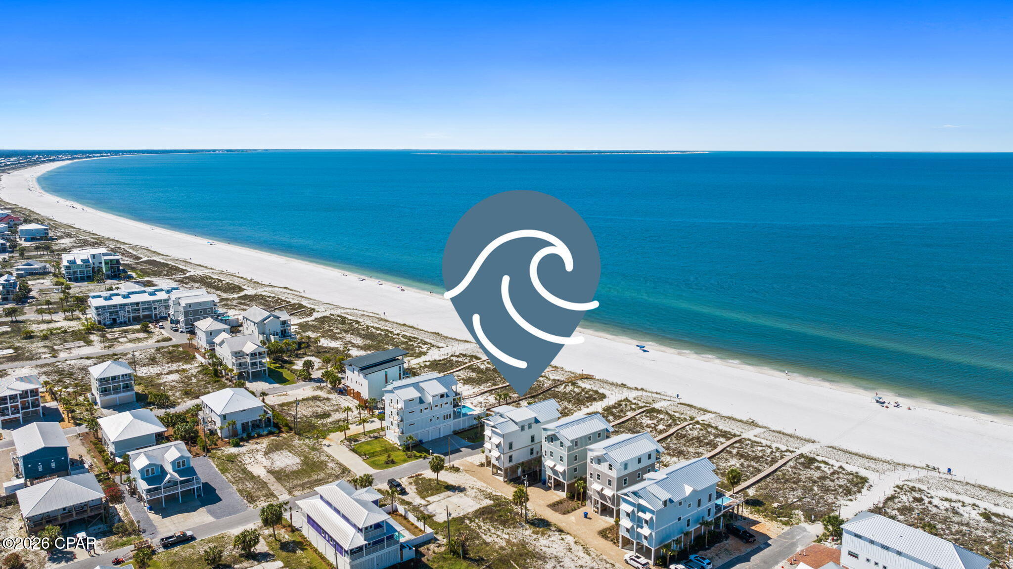 GULFFRONT LUXURY LIVING!! Experience the ultimate blend of luxury, comfort & coastal charm at 114 S 35th St, an exceptional beachfront retreat perfectly positioned along the sugar-white sands of Florida's Forgotten Coast. Offering breathtaking panoramic Gulf views, direct beach access & an unparalleled waterfront lifestyle, this remarkable property is designed for unforgettable memories with family & friends. A raised private pool overlooking the beach & emerald Gulf waters creates the perfect setting for relaxing under the Florida sunshine while enjoying endless coastal vistas. A private boardwalk provides effortless access to the sand, allowing you to go from poolside to beachfront in just moments. Inside, expansive living spaces are filled with natural light & showcase spectacular water views from nearly every angle. The open-concept design seamlessly connects the living, dining & kitchen areas, creating an inviting atmosphere for entertaining or simply unwinding after a day by the water. Multiple living areas offer plenty of room for guests to spread out while maintaining comfort & privacy. Step outside to spacious decks & outdoor gathering areas where morning coffee comes with dolphin sightings & evenings are highlighted by unforgettable Gulf sunsets. The thoughtfully designed floor plan features luxurious king suites, private en-suite bathrooms, bunkrooms ideal for larger groups, additional living spaces, wet bars & abundant indoor & outdoor areas for relaxation. Located in the heart of Mexico Beach, you'll enjoy convenient access to local restaurants, boutique shopping, boating, world-class fishing & all the natural beauty that makes the Forgotten Coast such a sought-after destination. Whether you're searching for a primary residence, vacation home or income-producing investment property, this Gulf-front paradise offers the perfect combination of coastal elegance, comfort & exceptional rental potential. Call for your private tour & LIVE THE BEACH LIFE!