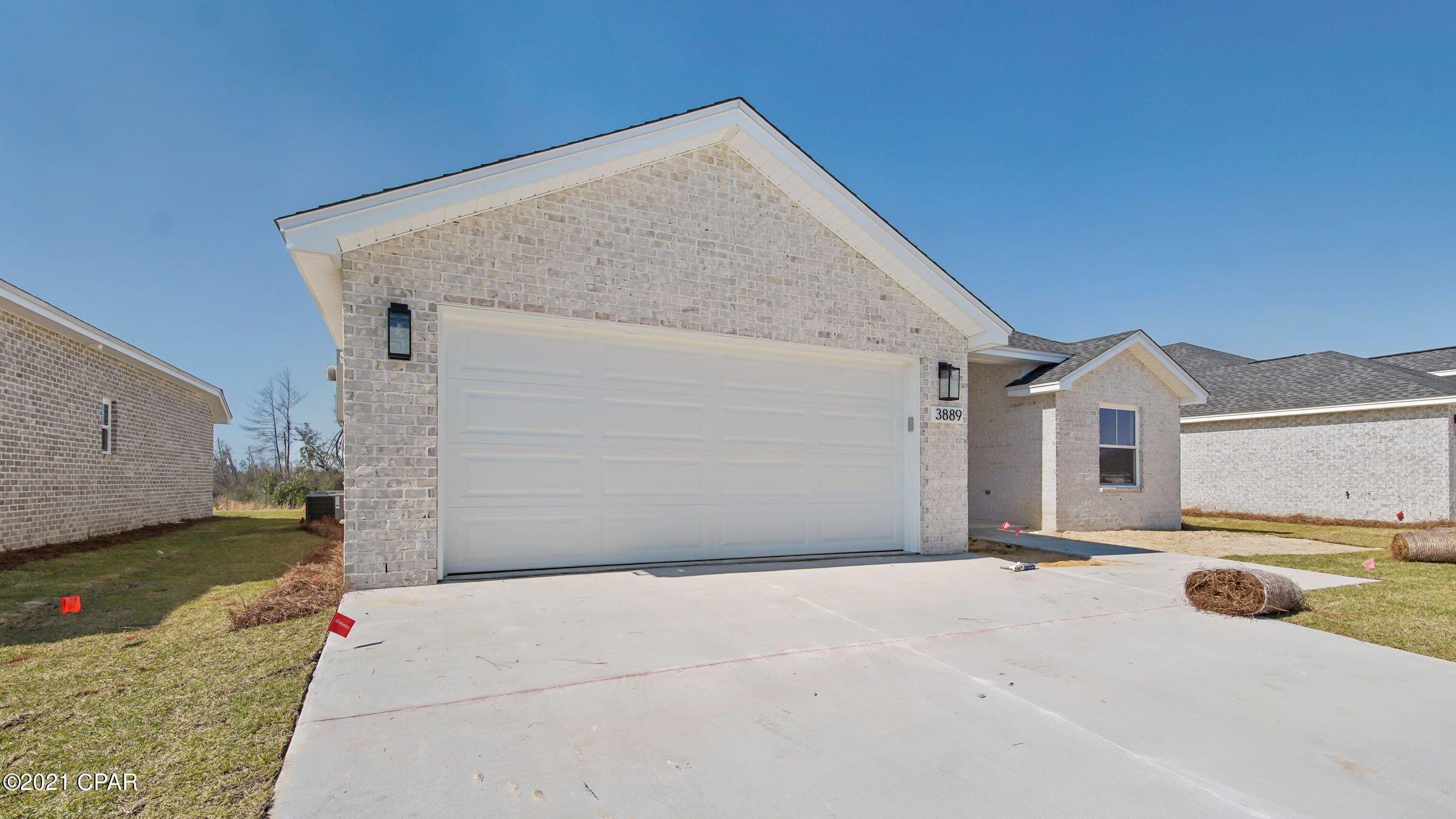 *FOR RENT* Bay Counties newest community has come to life! These homes are built by one of Bay Counties most sought after builders, Brick homes with spacious floor plans, custom solid wood cabinets, Quartz counter tops, Upgraded light fixtures, doors, Insulation, Trim, Low E windows, Luxury Vinyl flooring, Stand alone tubs, Neighborhood has under ground utilities, lighted streets. Zoysia Grass and landscaping! *Note* These pictures are for a home of the same floor plan and not the actual home. Scheduled completion is before January 1, 2022.