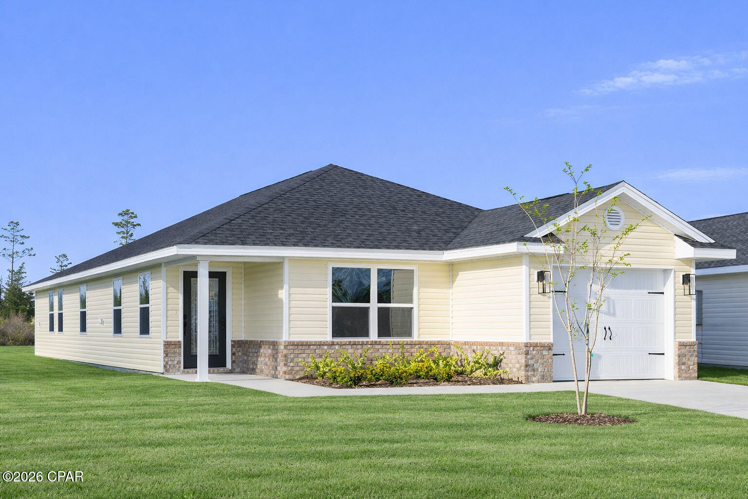 **Price reduction!!! Come check out this beautiful, affordable, new construction home, located in the desired Fox Glenn community. This cozy home features a knockout ceiling in the master bedroom, the master bathroom features a shower/tub combo, while the bathtub is still large enough to soak. This community is located approximately 9 miles from Tyndall Air Forces Base, 22 miles from Mexico Beach, and 22 miles from Panama City Beach.