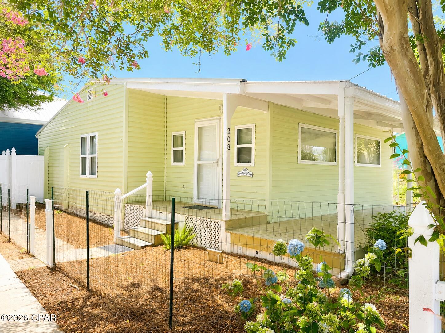 Cozy 2 bedroom 1 bathroom beach cottage located on the highly desirable West End of  Panama City Beach, two blocks from the sandy beach. Features include an updated kitchen, covered front porch, and a back deck.  One year lease. All utilities to be paid by tenant. House is partially furnished, but owner can remove if needed. Pets will be considered. Background check, credit check and deposit of 1.5x monthly rent required.
