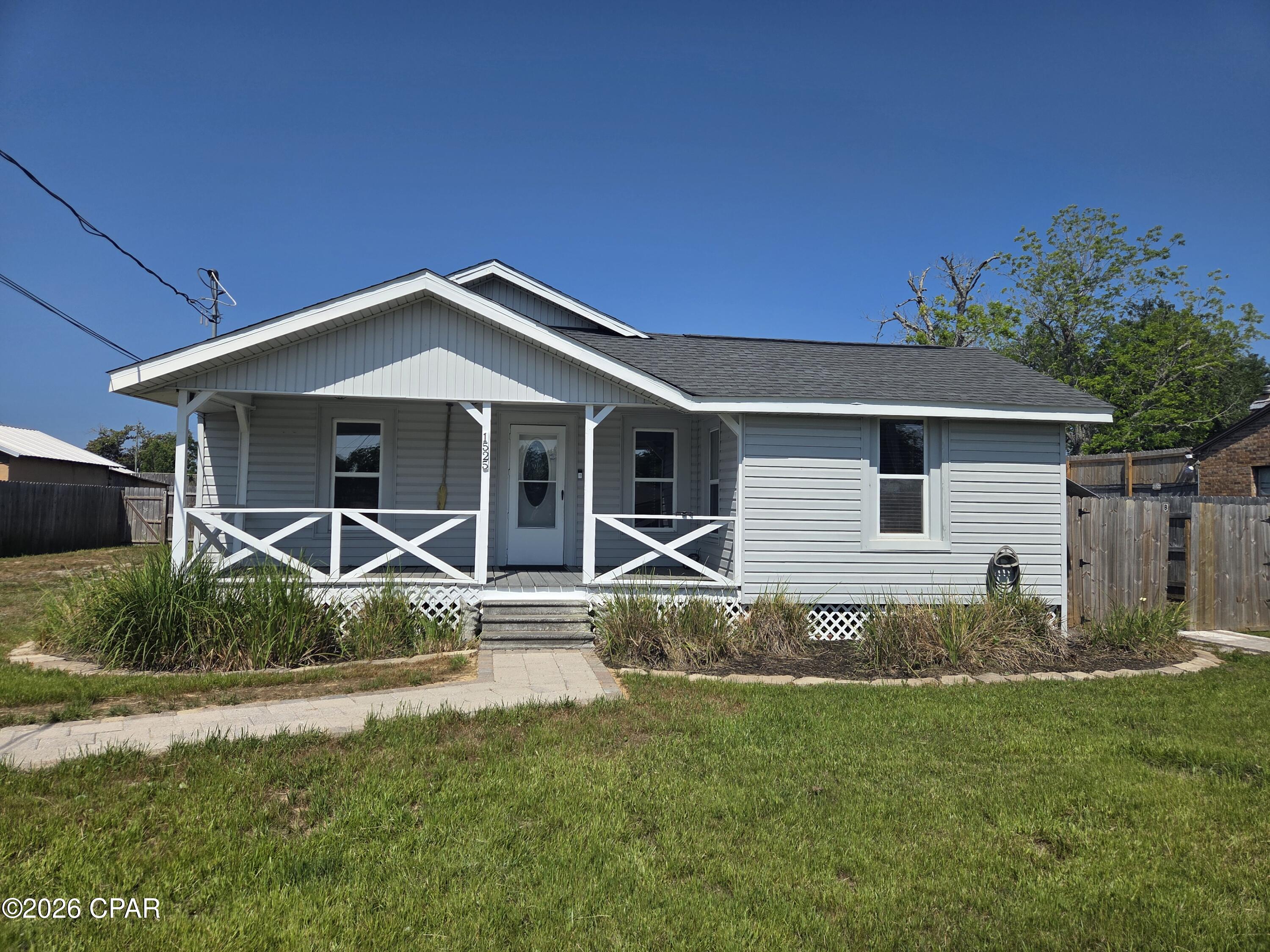 Positioned in the heart of Panama City, 1525 Oak Ave offers a rare combination of space, convenience, and value--just minutes from everything that makes this area so desirable.

This 3-bedroom, 1.5-bath home includes a versatile bonus room, perfect for a home office, playroom, or additional living space. Enjoy morning coffee on the covered front porch or unwind in the evenings on the covered back porch. The home also features separate laundry facilities located in the rear shed, with a washer and dryer provided in as-is condition.

Located just a short drive from Downtown Panama City, you'll have easy access to local dining, shopping, and community events. Outdoor enthusiasts will appreciate the proximity to St. Andrews Bay and nearby parks, while the white sand beaches of Panama City Beach are only about 20 minutes away.

Even better--power, water, sewer, and garbage are all included in the rent, offering exceptional value and predictable monthly expenses.

With its central location, flexible layout, and included utilities, this home presents a practical and appealing living opportunity in a growing coastal community.