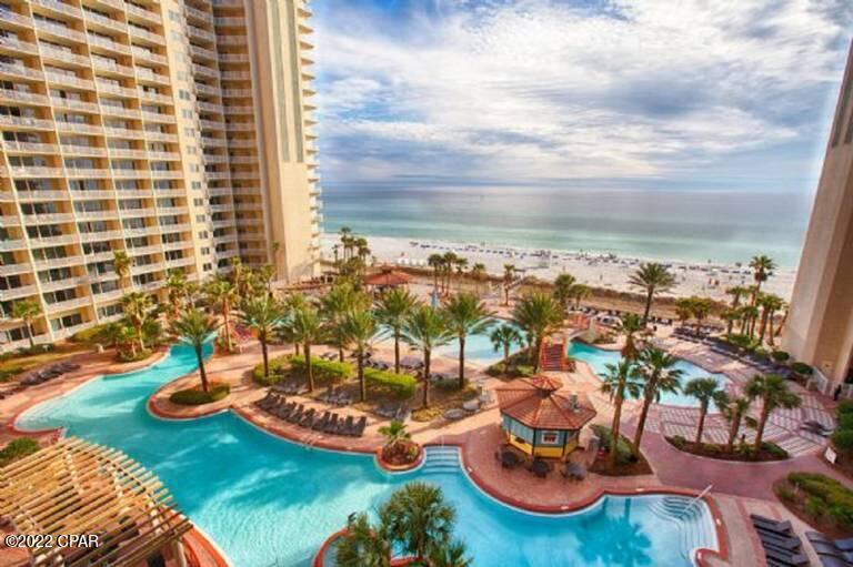 CURRENTLY UNDER CONTRACT, SELLER WILL CONSIDER BACKUP OFFERS.....



MONSTER RENTAL MACHINE.... WELCOME TO YOUR BEACH HOME WITH HUGE BALCONY AND STRAIGHT VIEW OF THE GULF!  SLEEPS 6 comfortably. 

1 master bedroom on the Gulf and with Master bath.  Private bunk room with its own full bath, closet and window. 

Majority of the flooring has been updated w/luxury vinyl plank. Shores of Panama offers TONS OF AMENITIES to include 13,966 sq ft million dollar Gulfside

NOTE: This unit does NOT include a deeded or assigned parking space.