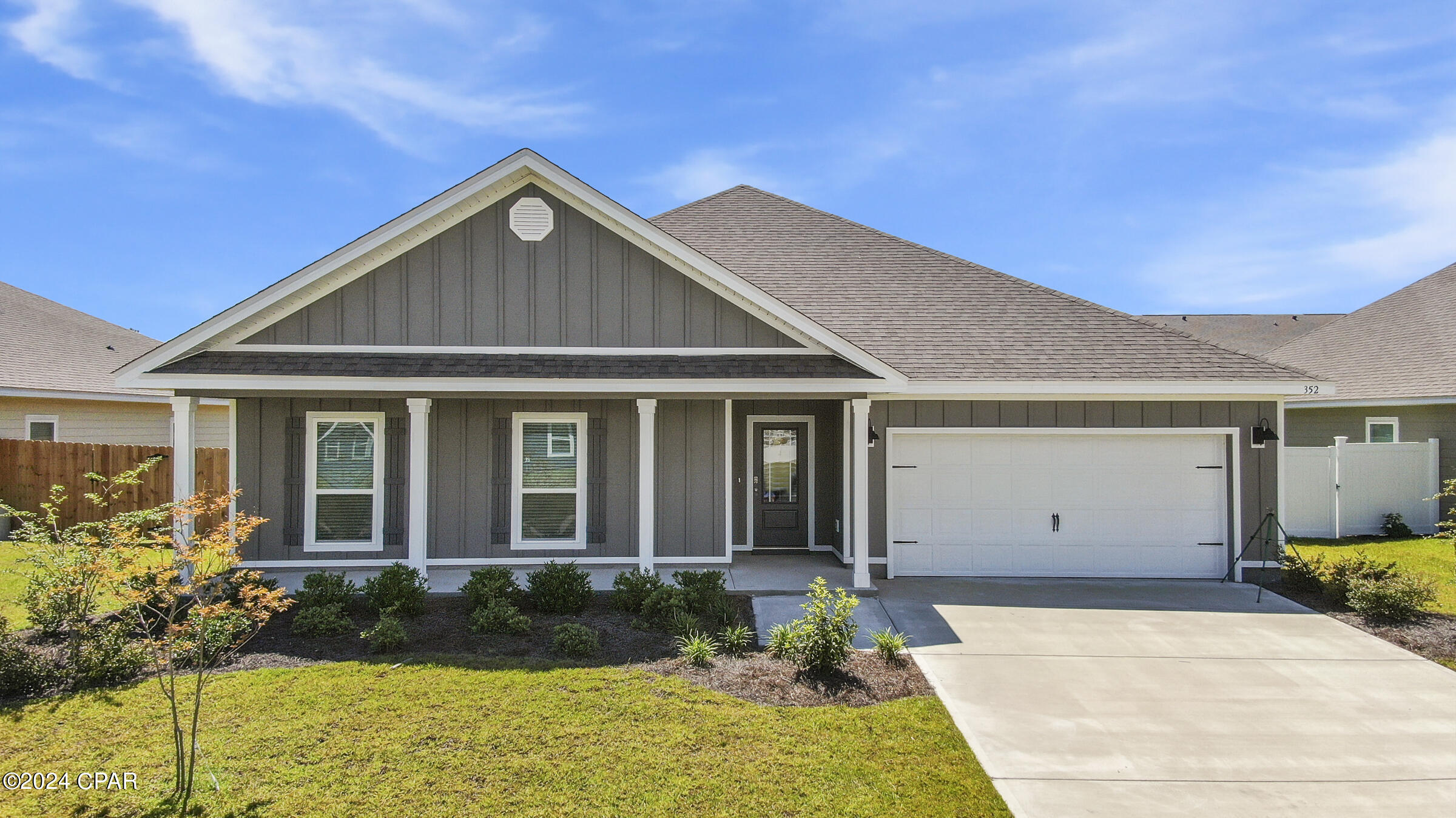 Less than 7 miles to Tyndall AFB! 4 BR, 2.5 bath, Victoria floor plan. All kitchen appliances, washer/dryer and faux wood window blinds included. Pictures and room sizes may be of similar, but not necessarily of subject property, including exterior and interior colors.