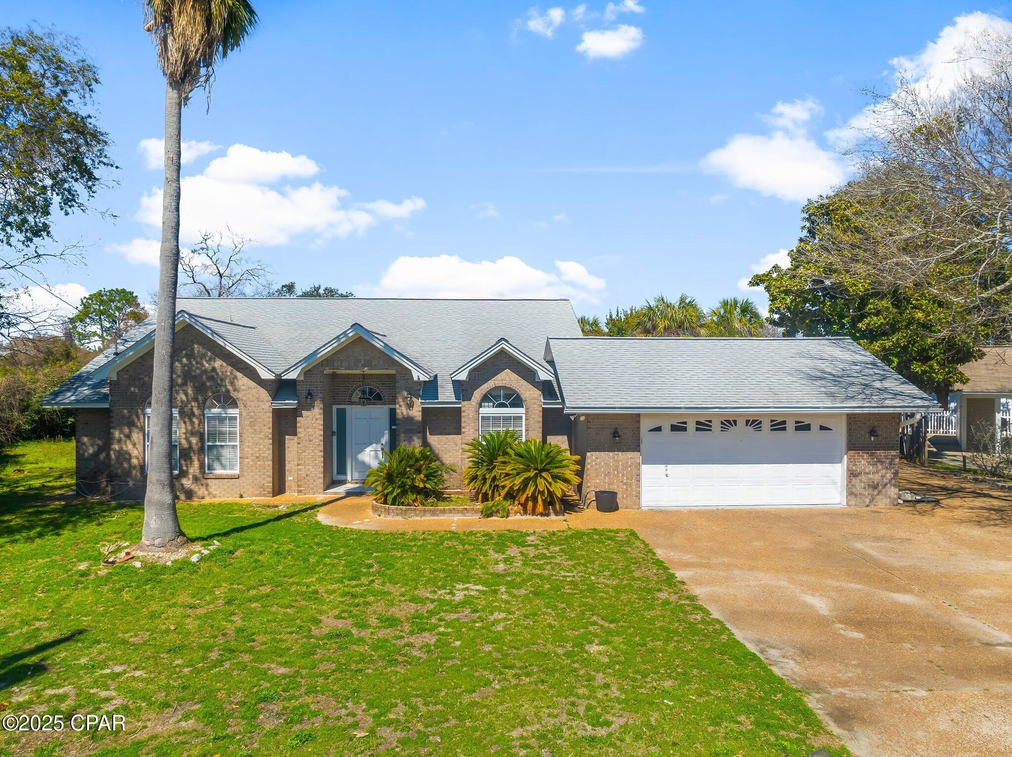 'CURRENTLY UNDER CONTRACT, SELLER WILL CONSIDER BACKUP OFFERS'. Looking for a luxury home with some built in sweat equity? This beautiful 4-bedroom, 3-full bathroom, 2- Car Garage, Solid Brick home is a mix of Luxury, Comfort and Space! Step inside to a Large Open Floor Plan, featuring 2 Extra Bonus Rooms that can be used as a gym, home office, playroom, den or extra bedroom. The home boasts a large open floor plan, perfect for entertaining. Additional Highlights include Two Master Bedrooms, one upstairs and one downstairs. The upstairs just had a brand new mini split ac unit installed to include a 10 year warranty on all parts and a one year service contract. Step outback into the Screened in Florida Room and onto a Huge Double Size Lot, complete with a Private Inground Swimming Pool. There is also a large storage unit that can be used for multiple purposes. The home Boasts Plenty of Privacy and the Subdivision is Not zoned for vacation rentals, so no need to worry about air bnb's next door!  Located just a short walk to the Sugar White Sand and Emerald Beaches and a short drive to Pier Park, Restaurants and Shopping. Age and Sq footage approximate, please verify if important. Call today to schedule a private showing!