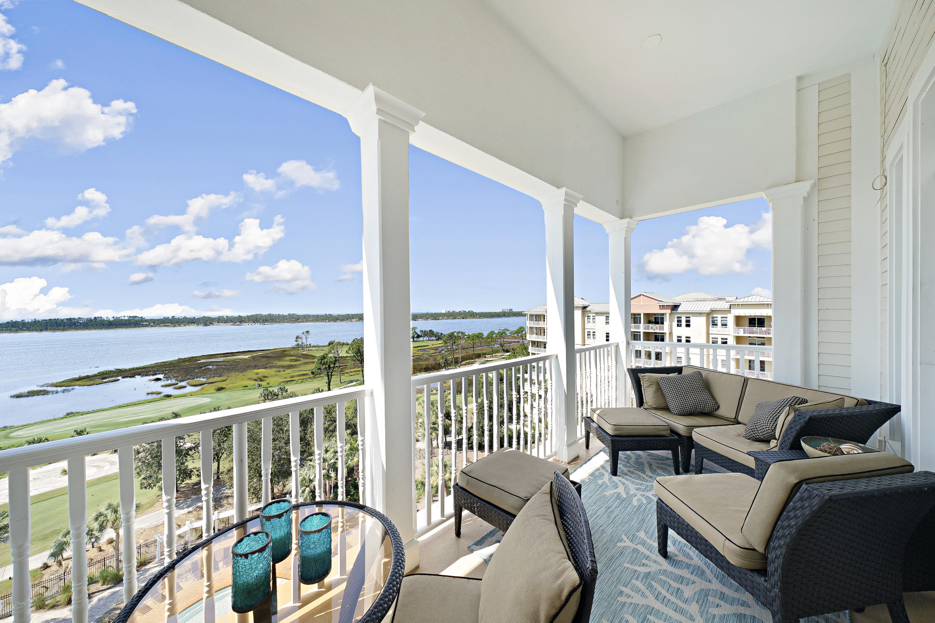 WELCOME TO REFLECTIONS SPA AND RESORT RESIDENCES! This highly desirable top floor unit features breathtaking views of St. Andrews Bay, the Gulf of Mexico, St. Andrews State Park, and the owners only Resort-style pool. Numerous upgrades throughout including new porcelain plank tile flooring, newly tiled shower, upscale furnishings, and more! No hurricane damage and the home has only been used as a non-rental 2nd home. Reflections Spa is located on the ground floor and features 8,000 sq. ft. of relaxation and rejuvenation. Call today to schedule your private tour!