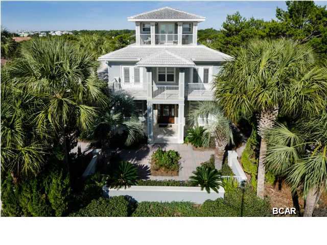New listing : This is a unbelievable 30A home in walking distance to the Gulf. This is a restricted gated community. This home is the highest elevation in the entire community allowing for the beautiful water views. Over 50ft above sea level. A walk out basement to the most absoulute beautiful back yard Salt water pool with total privacy. Home has 2 full size kitchens , one located in the lower level which is perfect as an in-law or kids suite . Two new AC units installed on the first and second floors. Pool had new pump installed in 2012 and completely refurbished in 2014.New well pump installed in 2013 for irrigation system .There's also a Generator for the total home in case of any power outages. Within walking distance of the Vue on 30A voted as having the Best Waterfront Dining