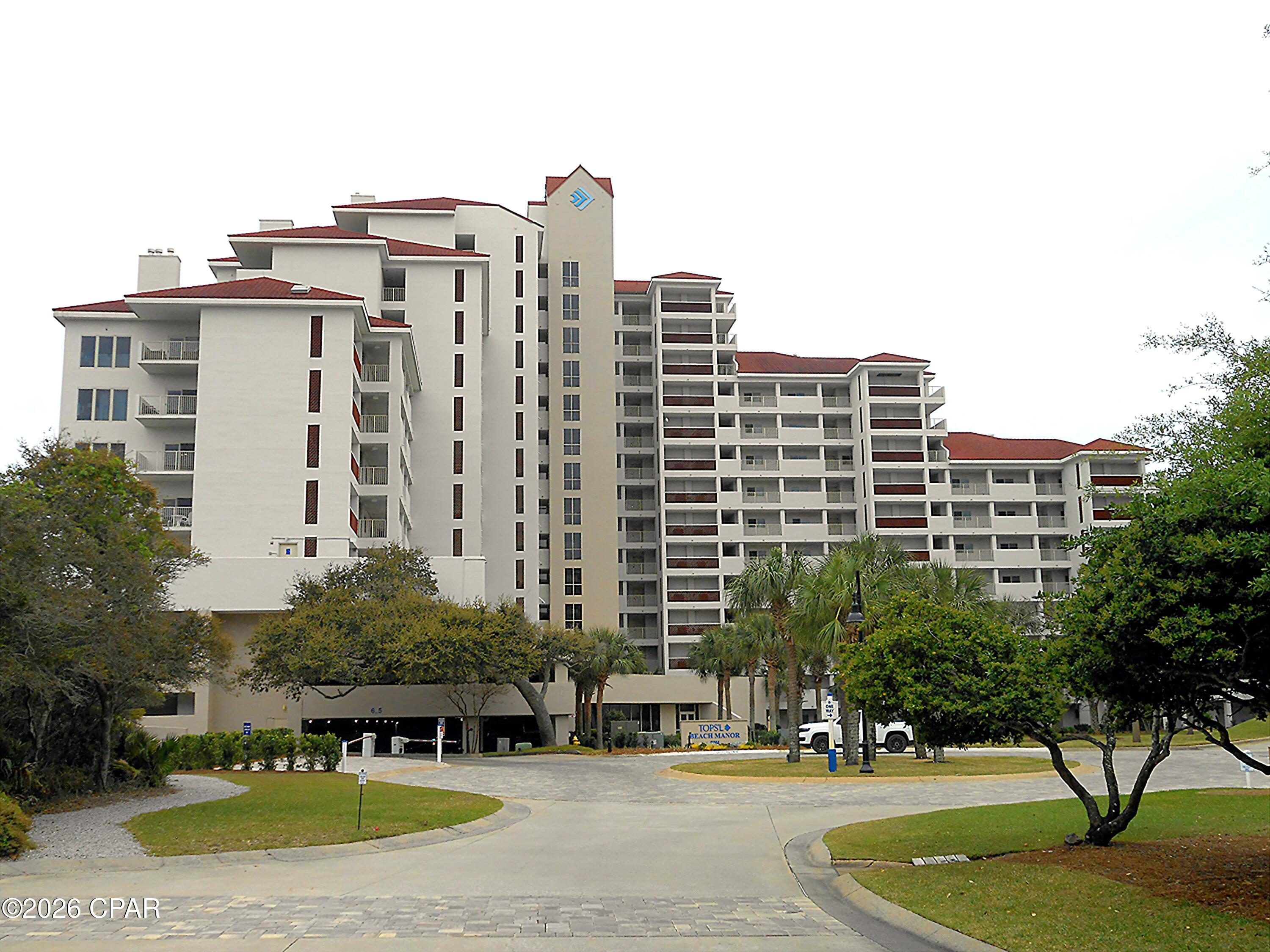 [Not in 'SANDESTIN RESORT,' as ''TOPS'L'' is not a choice for Subdivision (Project) or Resort (Community) in CPAR MLS.  See ECAR MLS # 999257 (via FlexMls) for primary listing.] --- Welcome to THE premier location at TOPS'L Beach & Racquet Resort - The Beach Manor!  This stunning 2BR/2BA 'coastline' unit is PRICED TO SELL with its 7th Floor views to the southeast overlooking the Gulf, beach, and private estate-type development known as 'Four Mile Village' with nature preserve and 'Topsail Hill State Park' beyond.  Simply put, this building LOCATION is unmatched, offering its own on-site features and easy access to several optional resort amenities.  This storied building fronts a dune-line and a wide, powdery white sand beach with its own pool, fitness room, hot tub & sauna, AND gated parking garage ~ great for the sun-drenched climate!  The '_05' unit position is just two north of the largest '_07' corner units!  Ocean Club Restaurant & Bar is at entry of TOPS'L, and just outside this historic resort are many more dining options, shopping, golf, boating, fishing & the Scenic Hwy 30A area!  ''Grand Boulevard'' (at Sandestin) with upscale shopping & restaurants and Publix grocery is adjacent to TOPS'L, across Hwy 98.   This area is known for its emerald-green Gulf waters, quality golf courses, deep sea charter boat fishing (& inland water fishing), State Parks, Coastal Dune Lakes, Destin Harbor & ''Crab Island,'' and the ''Scenic Hwy 30A'' corridor of South Walton County.