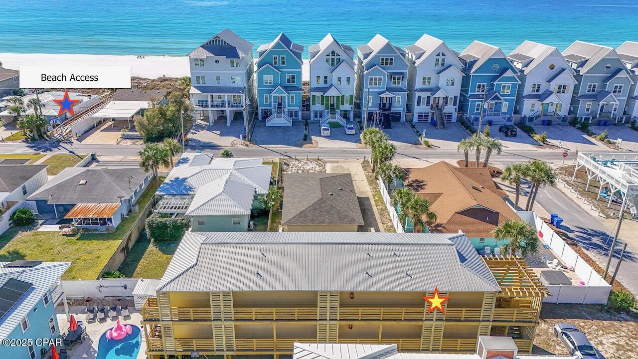 Beautiful updated condo a half a  block to  white sandy Beach! This condo has had a total upgrade and is ready to be your primary home or vacation home/ rental beautifully done with Granite in the kitchen and bath,tiled shower with glass slider door and large closet in the master bedroom two slider doors access the gulf views and sunsets  beach access number 19 which is your  walkway to the  beach is less then a block away!, The living room is roomy and has a trundle bed/couch for plenty of space for guests. Breakfast bar and kitchen with new stainless appliances. The condo is close to local pubs, restaurants and entertainment a great golf cart friendly area perfect for the  beach lifestyle   . The condo building  is smaller and has only 6 units perfect for cozy home feeling.  A large parking area comes with each unit only for your use. This unit is being sold fully furnished and is ready for you to live part time or full time in paradise! Call  your favorite realtor for a showing today.