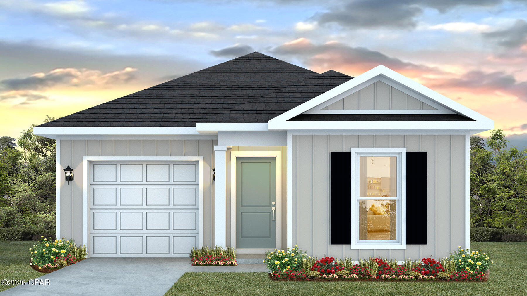 Welcome to 2236 Shenandoah Boulevard at Sunny Hills in Chipley, Florida. This pre-construction homesite offers the opportunity to secure new construction prior to groundbreaking. This property will be developed with the Poppy floorplan and built to current design standards and specifications. Buyers may have the ability to personalize select finishes depending on the stage of construction. Estimated completion timelines and build details available upon request.

The Poppy is a thoughtfully designed single-story home featuring three bedrooms and two bathrooms, offering an ideal layout for modern living. From the moment you step inside, a long, welcoming foyer creates a sense of privacy and flow, leading guests seamlessly into the heart of the home.

At the center of the Poppy is a bright open-concept living area that connects the kitchen, dining, and living spaces--perfect for everyday living and entertaining. The kitchen features a spacious island, ideal for casual meals, meal prep, or gathering with family and friends. A rear kitchen counter with a built-in stove and overhead microwave keeps the workspace efficient while maintaining a clean, streamlined look. Just off the kitchen, the laundry room is conveniently located, providing easy access without interrupting the main living areas.

Two secondary bedrooms are positioned near a shared full bathroom, making them perfect for guests, children, or a home office.

Tucked away for privacy, the primary suite offers a relaxing retreat at the end of the day. The spacious bedroom includes walk-in closets and an ensuite bathroom designed for comfort, featuring a walk-in shower for a modern, low-maintenance lifestyle.

With its functional layout, open design, and smart use of space, the Poppy floor plan is ideal for homeowners seeking a comfortable, stylish, and efficient new construction home.