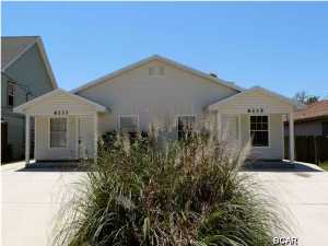 Here's a perfect opportunity to own not one but two homes under one roof! This Duplex has 2 Bedrooms and a Bathroom on each side. Live in one side and rent out the other. Tile throughout Living/Dining, Kitchen and bathroom, new carpet in the bedrooms and fresh cover of paint on the walls! There is a large fenced in back yard with a storage buildi Age, Square Footage, and room sizes approx, if important please verify.