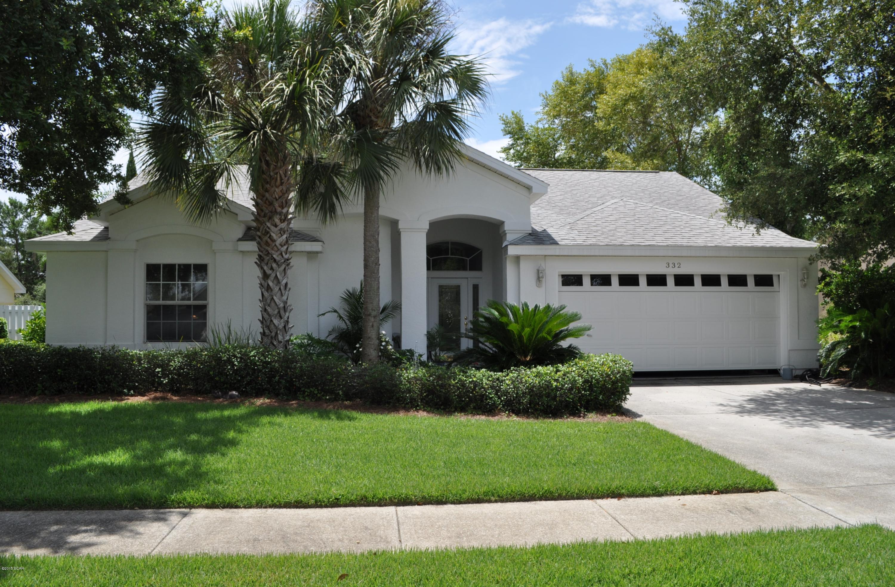Turn-key Summerwood home with 3BR/2BA and a bonus room.  This home features an open-concept/split-bedroom floor plan allowing the whole family room to move and grow.  Vaulted ceilings, quartz counter tops in the kitchen,  updated appliances, French doors, and carpet and tile flooring.  There is a lovely screened porch off the back and the yard is privacy fenced and well-shaded.  Summerwood is a very popular, family-friendly community with sidewalks and a community pool.  You're also just a short walk or golf cart ride to the beach and Pier Park.  Low maintenance living in a great community the whole family will love!  All info I approx. and must be verified by Buyers if important.