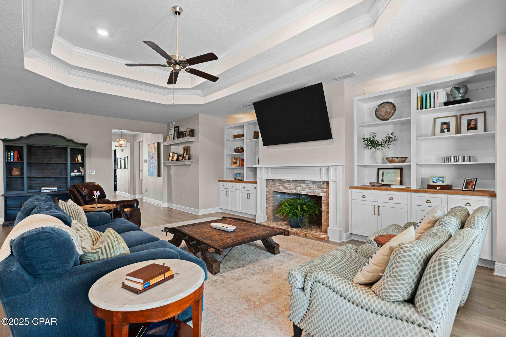 Discover the perfect blend of space, comfort, and community in this beautifully maintained 5 bedrooms, 3 bath home located in one of Panama City's most soughtafter neighborhoods. Offering 3,131 sq. ft. of living space on an oversized corner lot, this property provides room for everyone and everything you love.
Step inside to find an upgraded kitchen with stainless steel appliances, modern cabinetry, and a generous island perfect for meal prep, hosting gatherings, and the perfect area for a game day spread. The open concept layout flows seamlessly into the living area, making it ideal for entertaining. The spacious owner's suite offers a private retreat with a luxurious ensuite bath, and access to your outdoor patio. With added flex space to use as a home office, or playroom.

Enjoy the large, fenced backyard, perfect for kids, pets, and outdoor entertaining. The home's prime location gives you access to neighborhood amenities including a 5,000 sq. ft. resort style pool, pavilion, and golfcart friendly streets.

This home combines the best of small-town community living with convenient access to ECP airport, shopping, dining, and the beaches on the Emerald Coast.

This home checks all the boxes for space, style, and location. Schedule your private showing today!

If important, buyer to verify information and measurements.