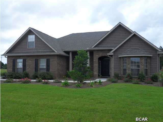 The Cynthia is truely a unique floor plan! It is a split, open floor concept. The dining room, and living room are open with nice arches and a wide foyer going in to these areas. The french doors entering the back porch from the living room is truely a nice feature to this home. It is spacious, and a very unique floor plan, as it a 3 bedroom 2 bath with an office. The master suite comes suited with an on suite which includes: a garden tub, shower, walk in closet and water closet. Crown molding in the foyer, dining and master bedroom. All homes in Lake Merial include 2 1/2'' faux wood blinds, a sprinkler system, and a 10 year Bonded Builder Warranty.