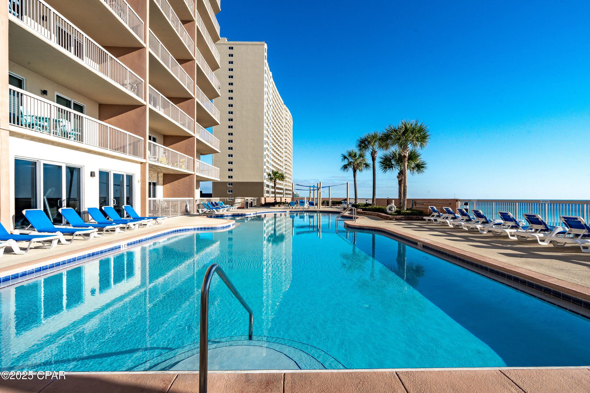 Top-Floor Gulf-Front Condo | Fully Furnished & Never Rented

Welcome to Unit 2502 at Sunrise Beach — a rare, top-floor gem offering stunning panoramic views of the Gulf. This spacious 2-bedroom plus bunk room condo features a Gulf-front master suite with balcony access, perfect for relaxing with breathtaking sunsets and coastal breezes.

Offered fully furnished and never rented, this unit has been well maintained and includes a private storage unit, ideal for beach gear and personal items.

Resort amenities include two Gulf-front pools (one heated), two hot tubs, a fitness center, BBQ area, covered parking beneath the building, and direct beach access.

Centrally located, Sunrise Beach is just minutes from Pier Park, where you'll enjoy premier shopping, world-class dining, live entertainment, and endless water activities — all within easy reach.